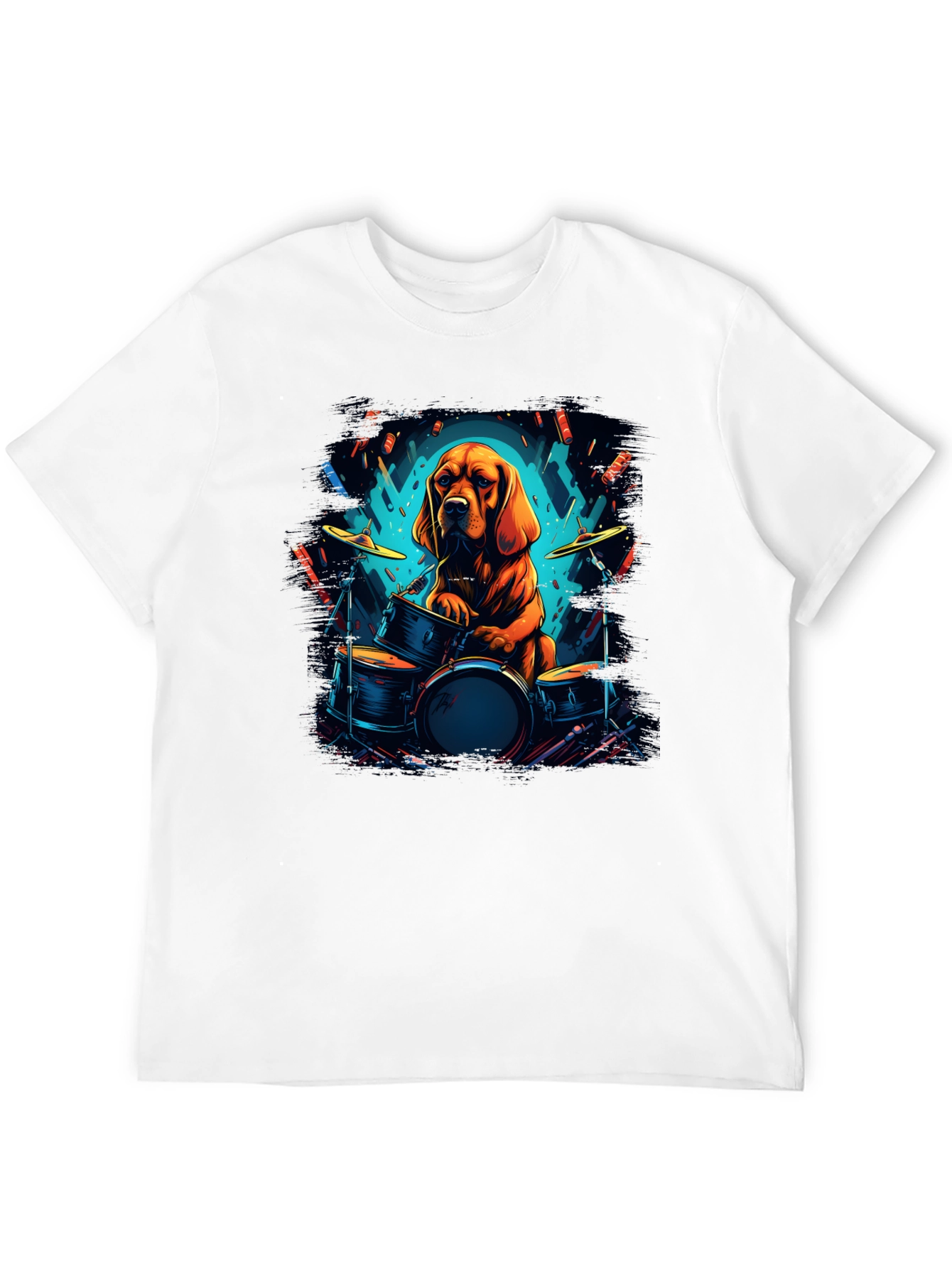 Dog Drummer Graphic Tee