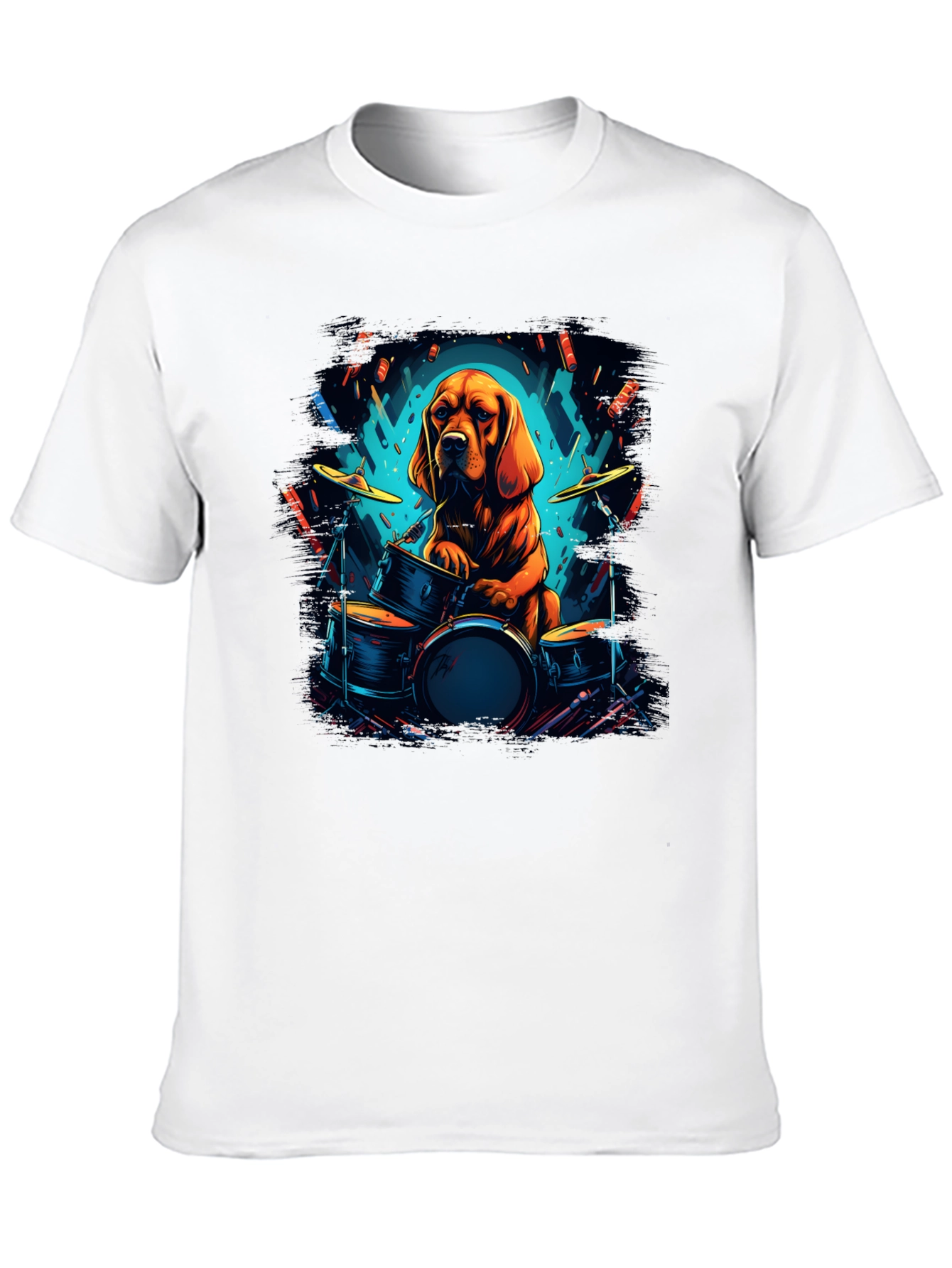 Dog Drummer Graphic Tee
