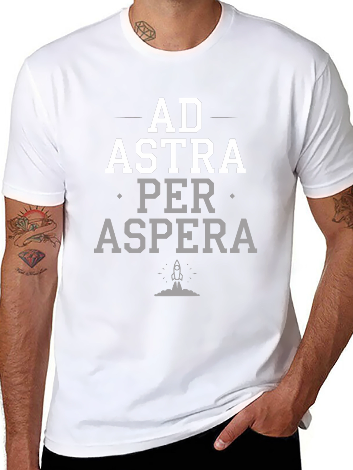 Ad Astra Per Aspera T-Shirt - Space & Perseverance