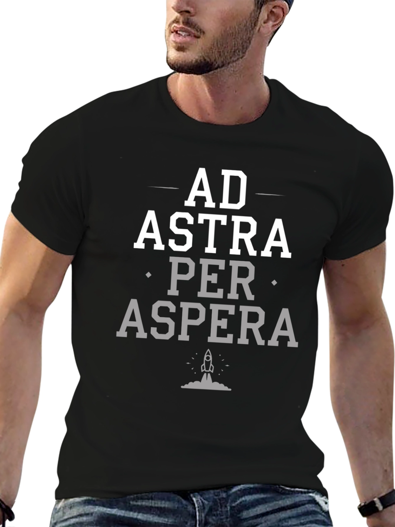 Ad Astra Per Aspera T-Shirt - Space & Perseverance