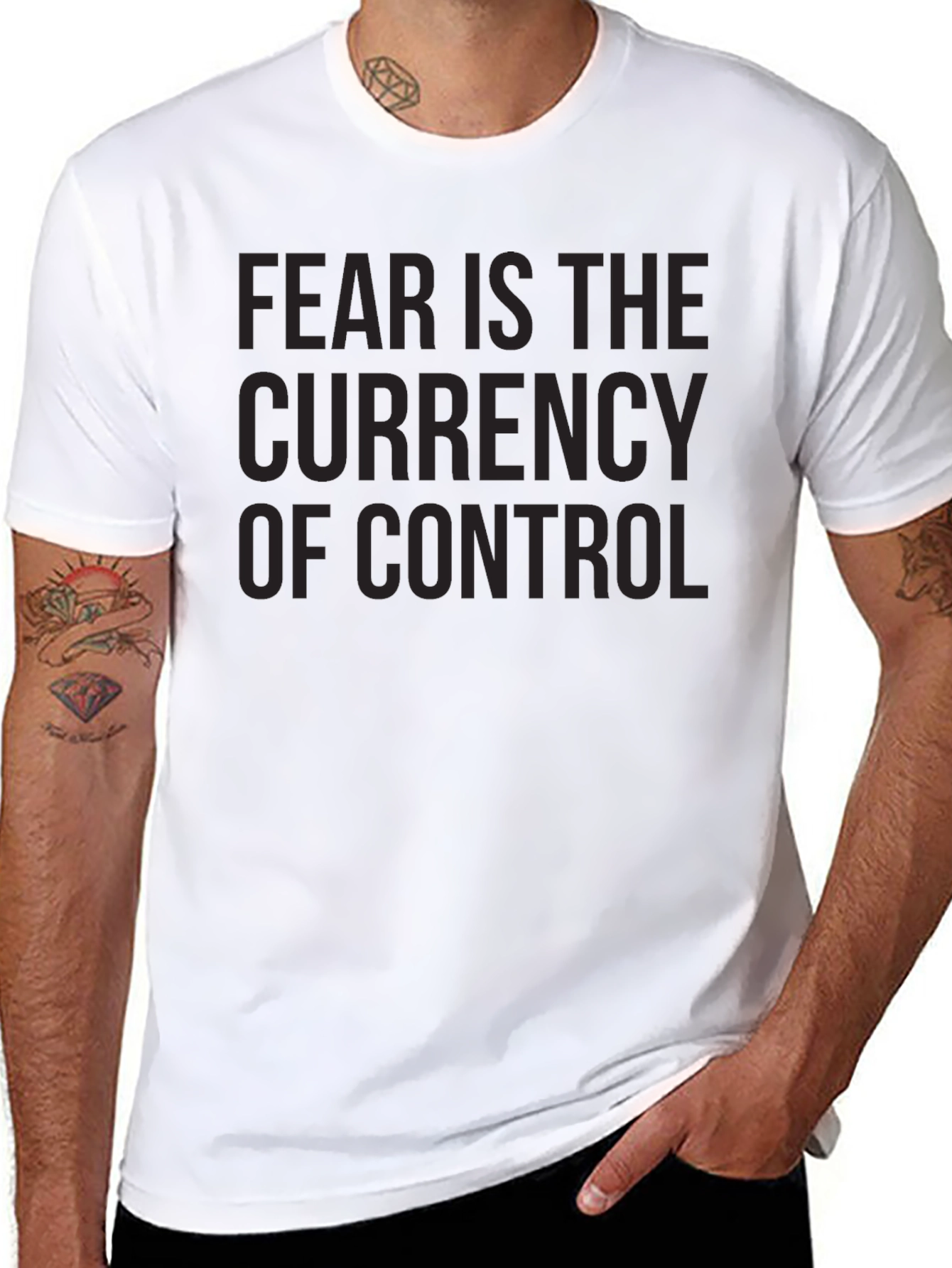 Fear is the Currency of Control T-Shirt
