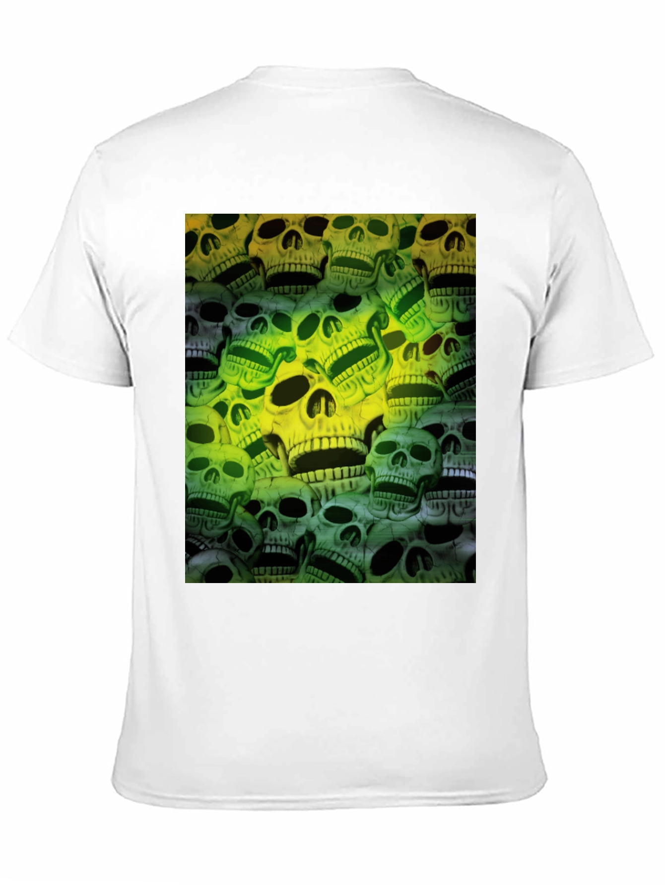 Skull Print Graphic Tee - Mens Black T-Shirt