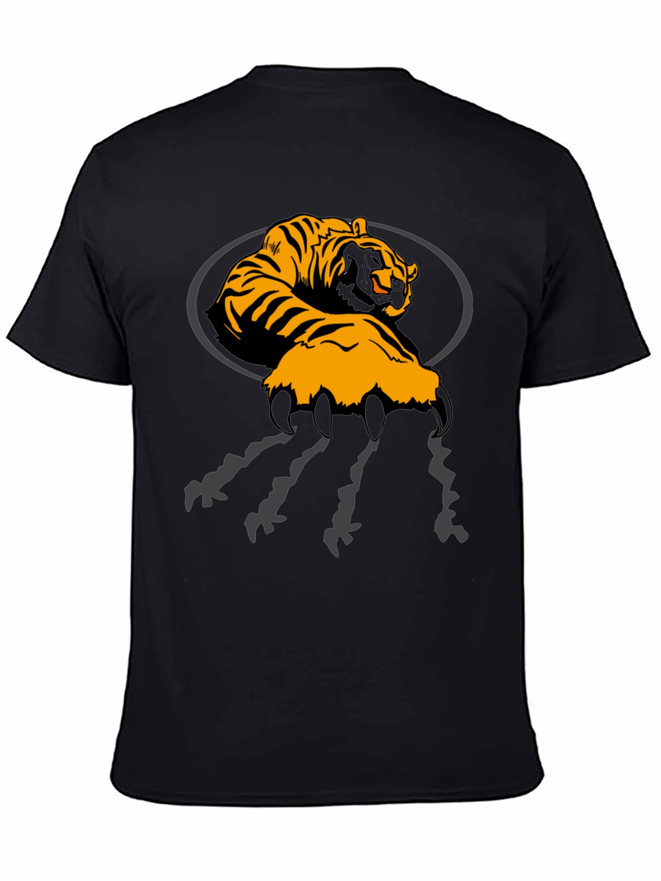 Tiger Claw Graphic Black T-Shirt