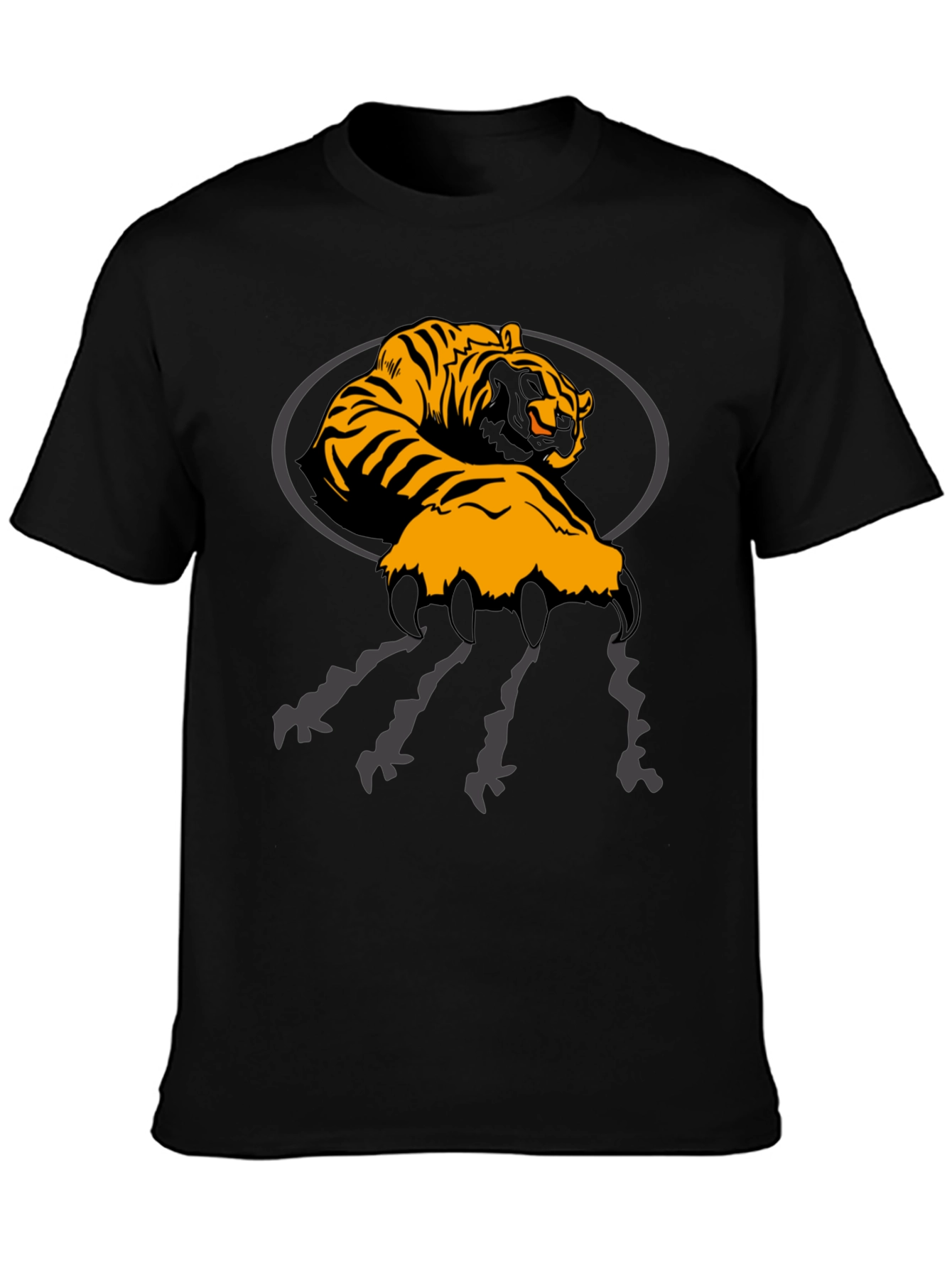 Tiger Claw Graphic Black T-Shirt