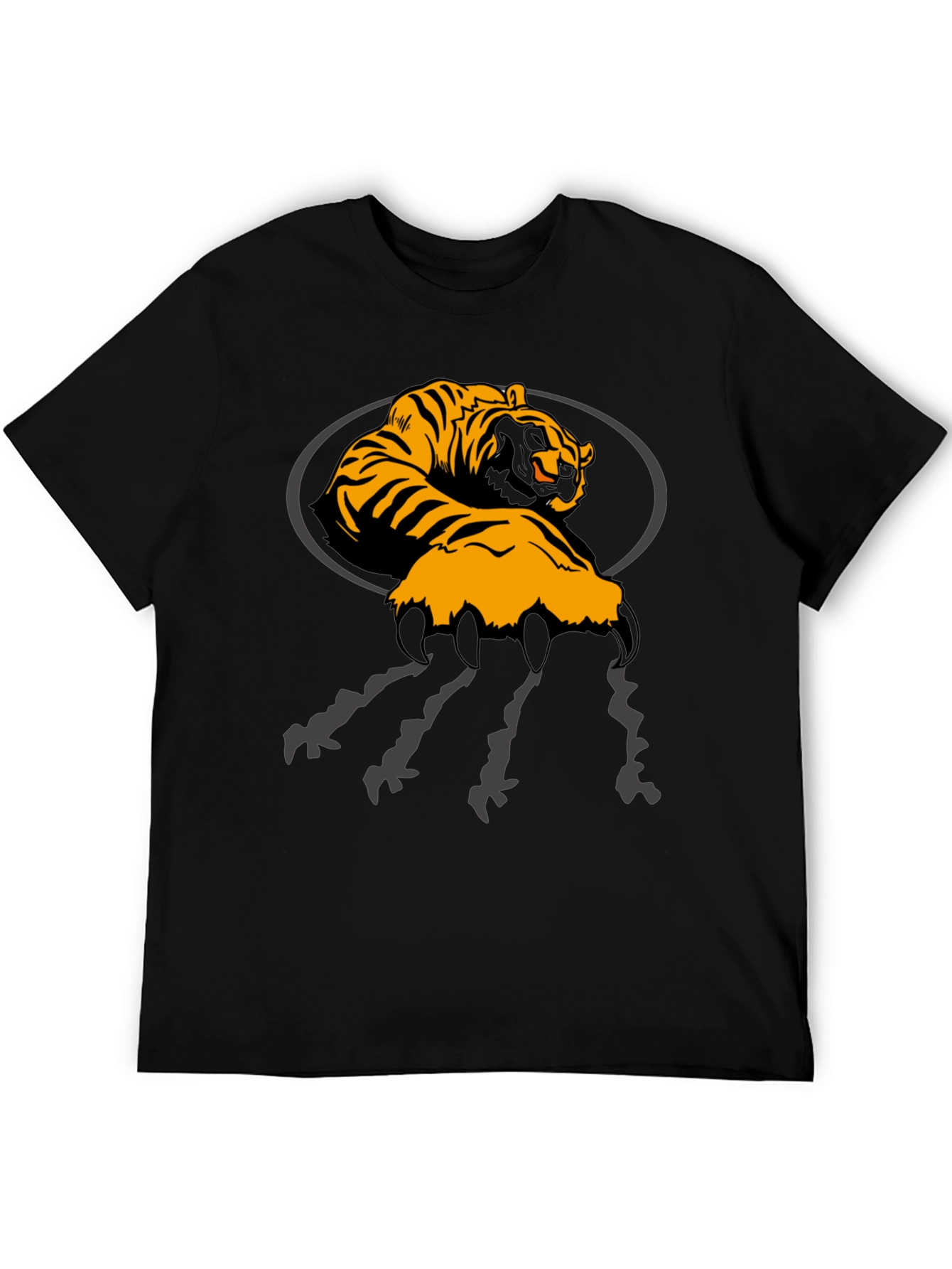 Tiger Claw Graphic Black T-Shirt