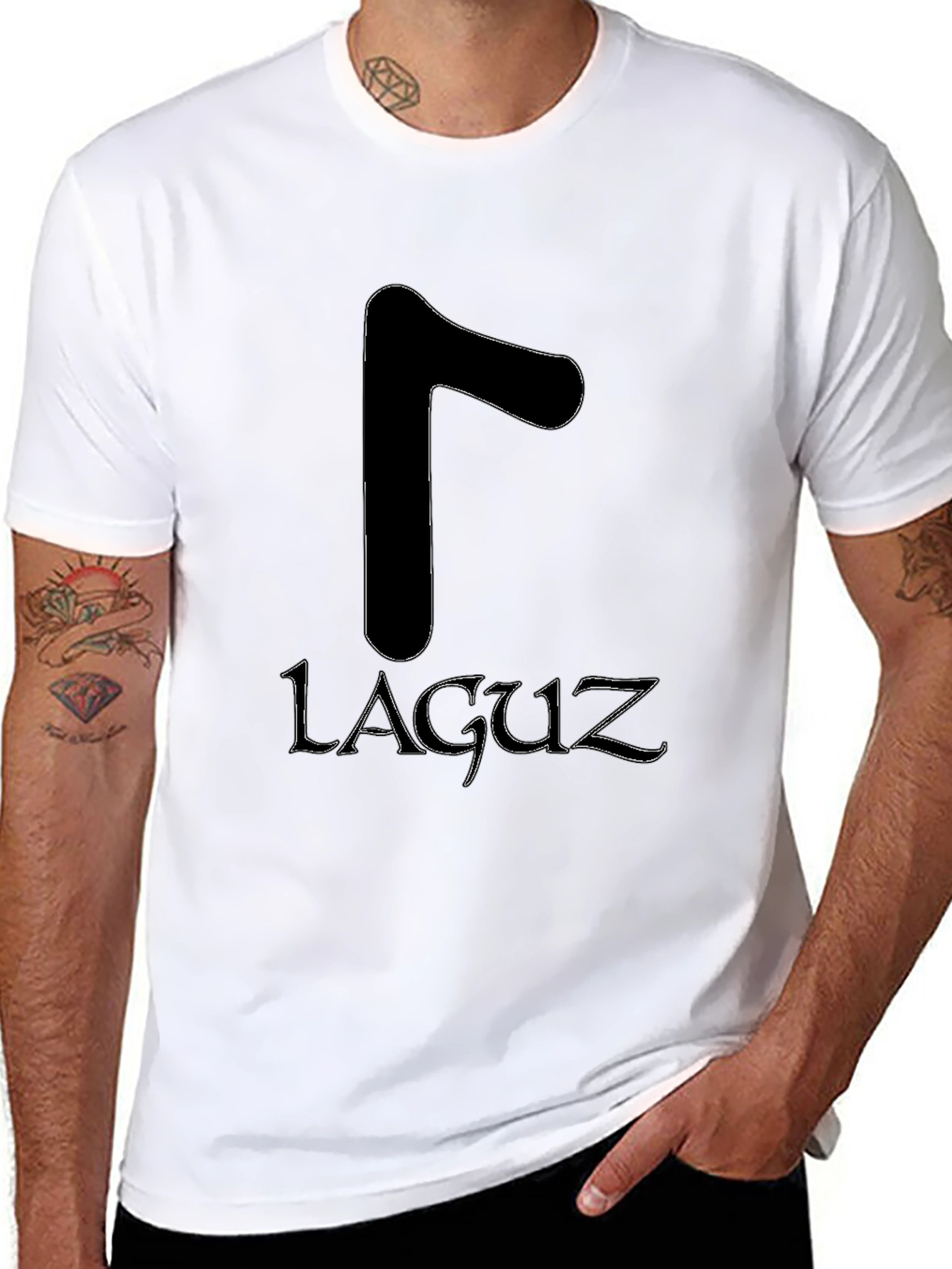 Laguz Rune T-Shirt - Viking Symbol Shirt