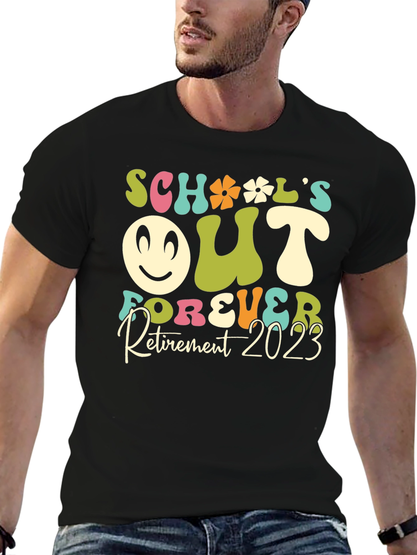 Schools Out Forever Retirement 2023 Graphic Tee