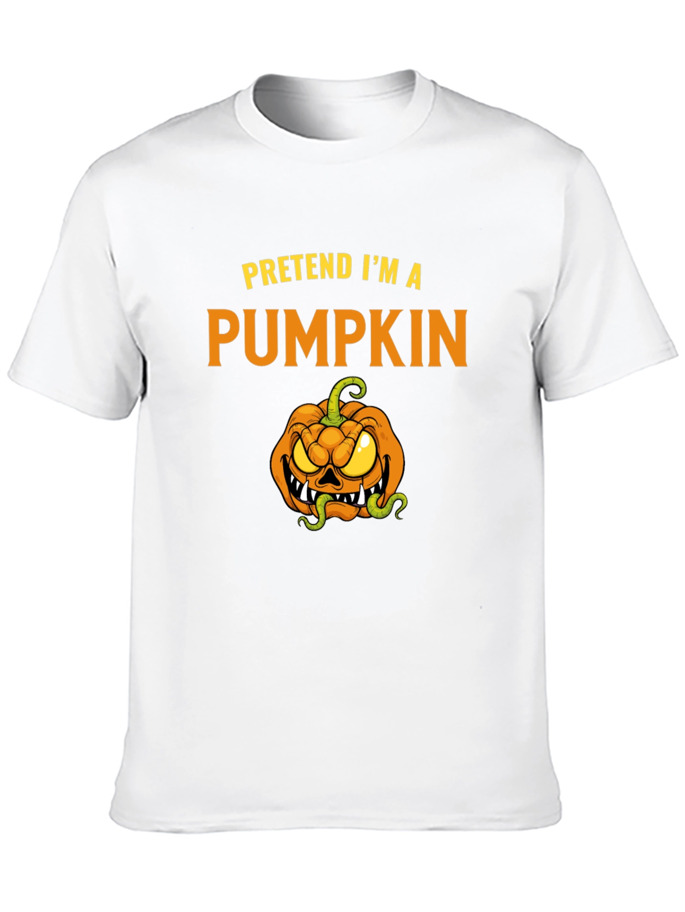 Pretend Im a Pumpkin T-Shirt Halloween Costume
