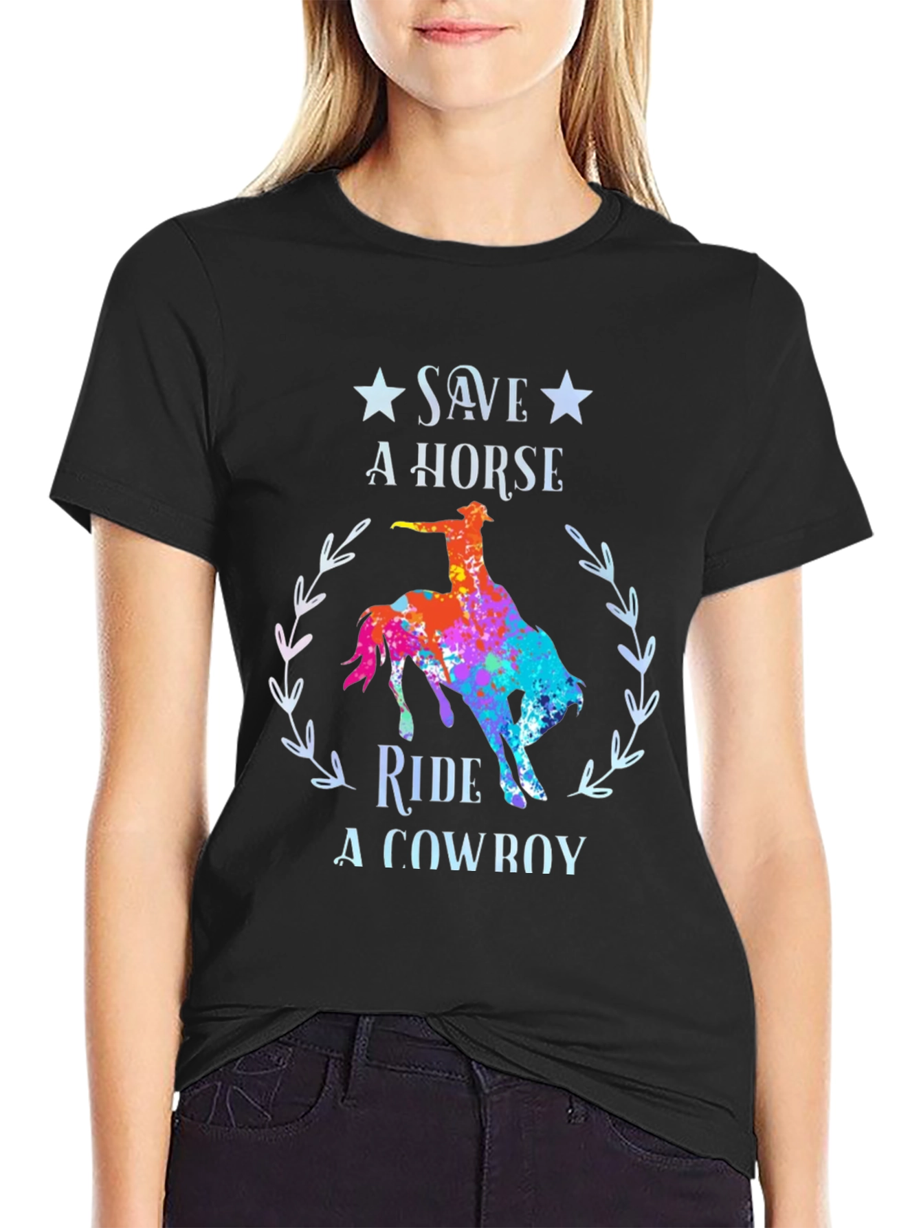 Save a Horse Ride a Cowboy Graphic Tee