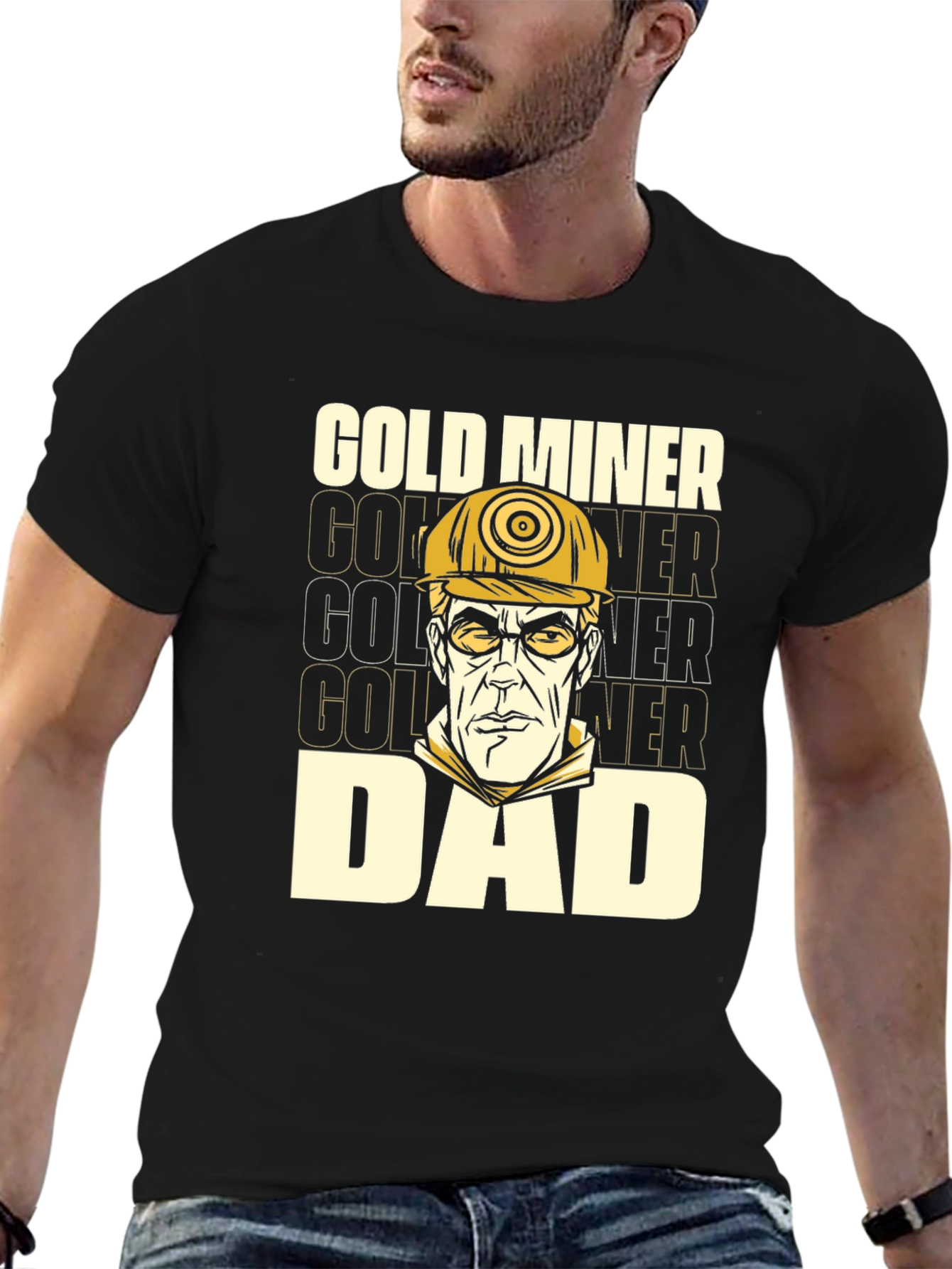 Gold Miner Dad T-Shirt - Funny Fathers Day Gift