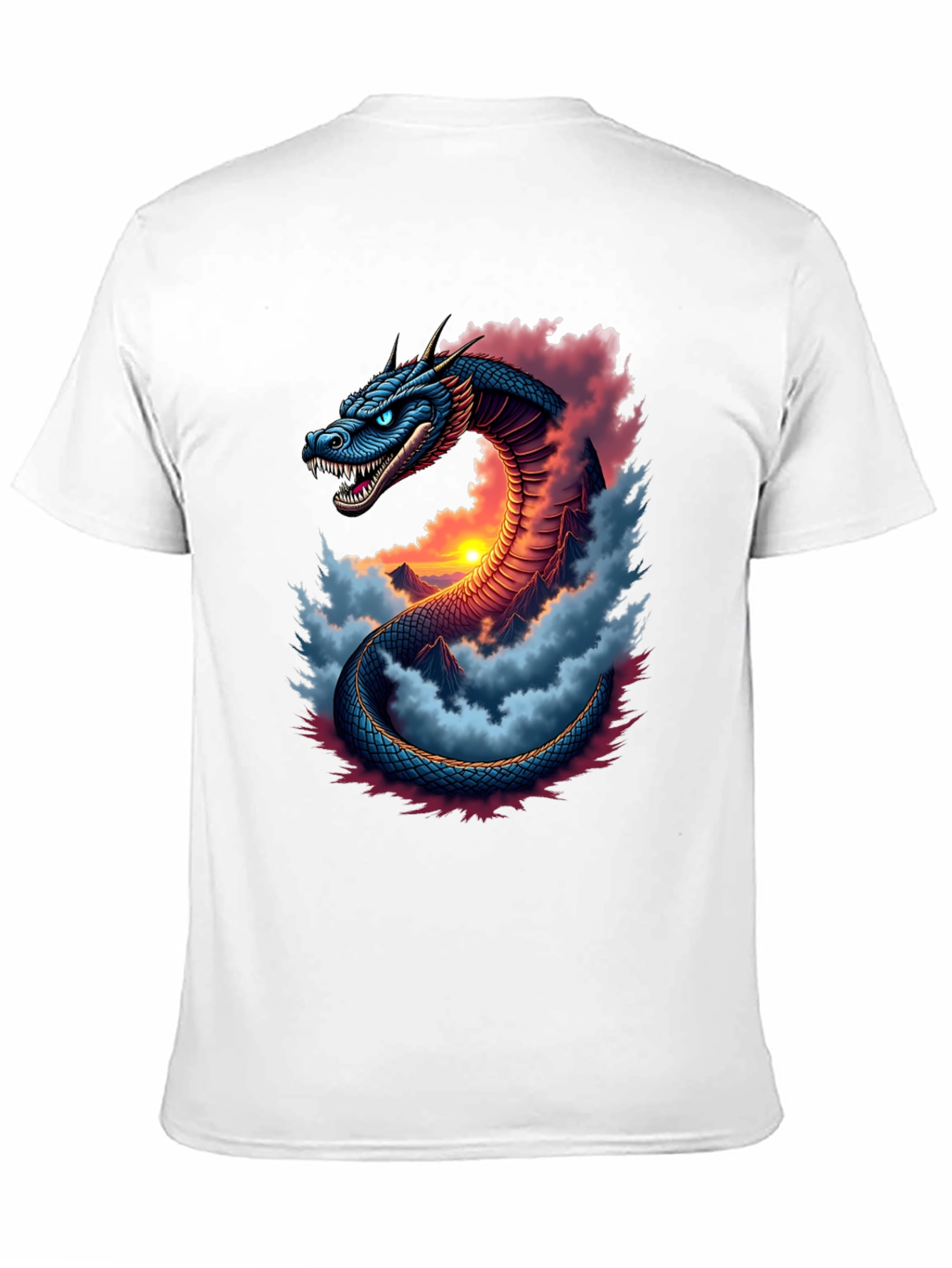 Dragon Serpent Graphic Tee - Fantasy T-Shirt