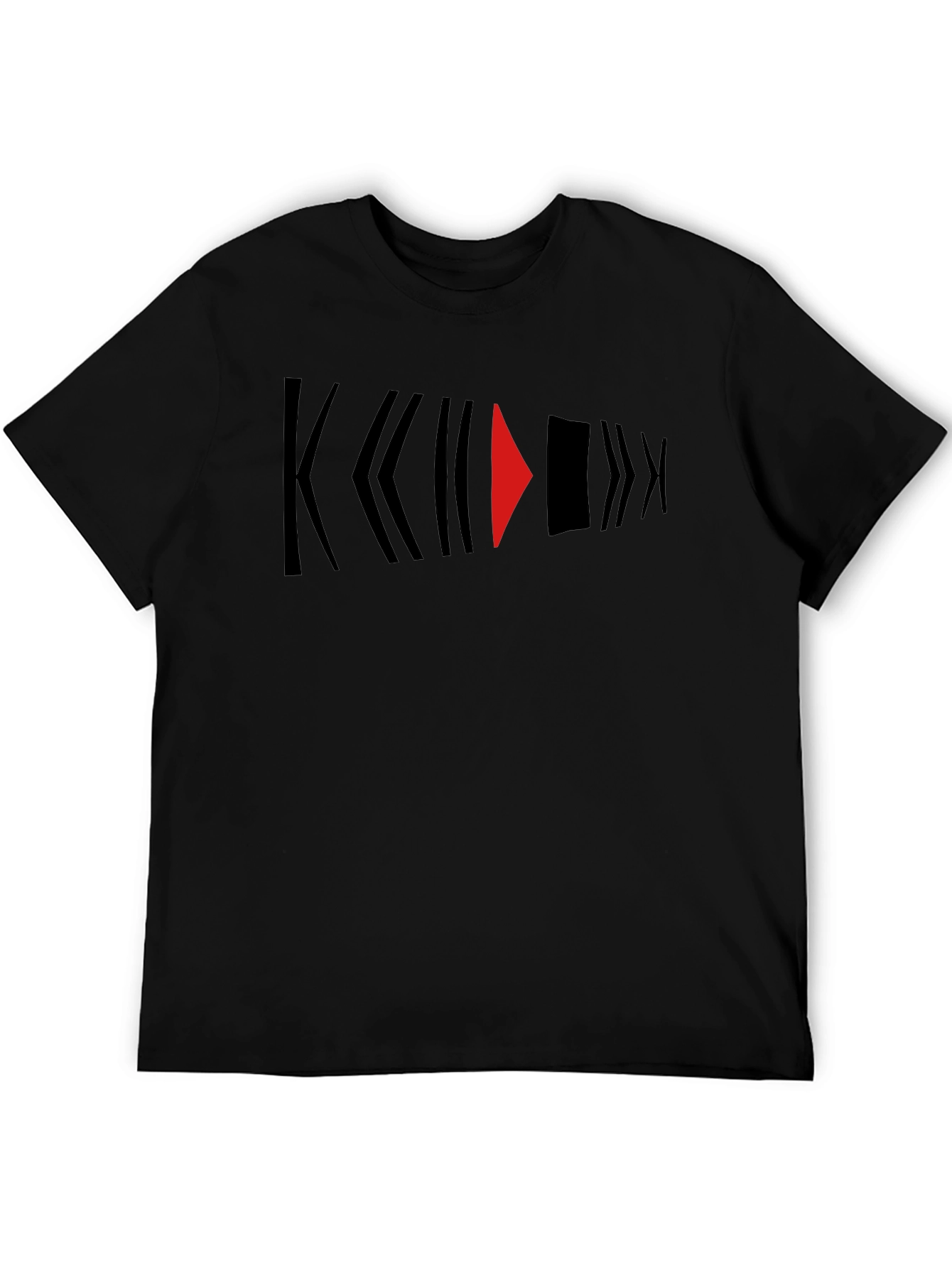 Abstract Arrow Black T-Shirt