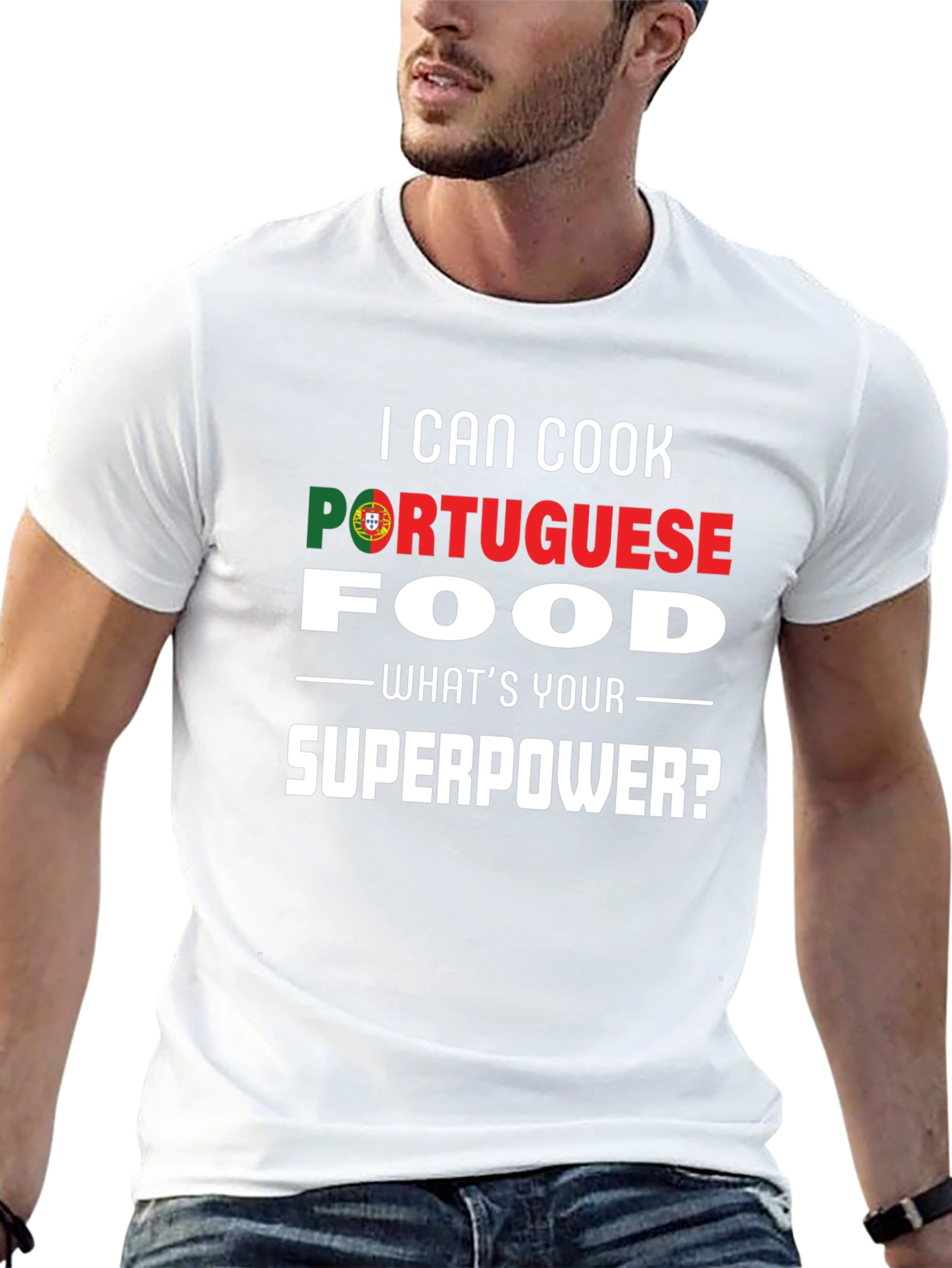 I Can Cook Portuguese Food - Superpower T-Shirt