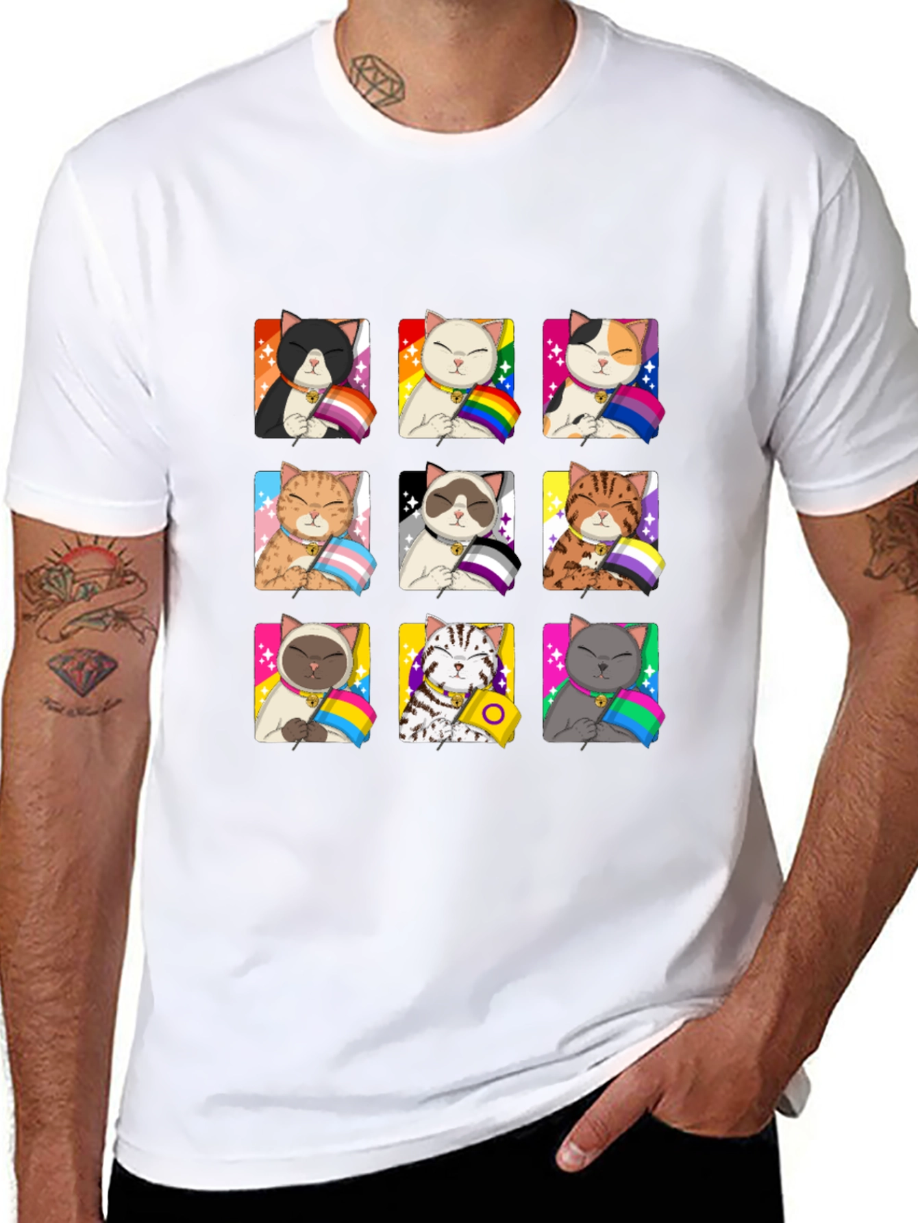 Pride Cats T-Shirt LGBTQ+ Graphic Tee
