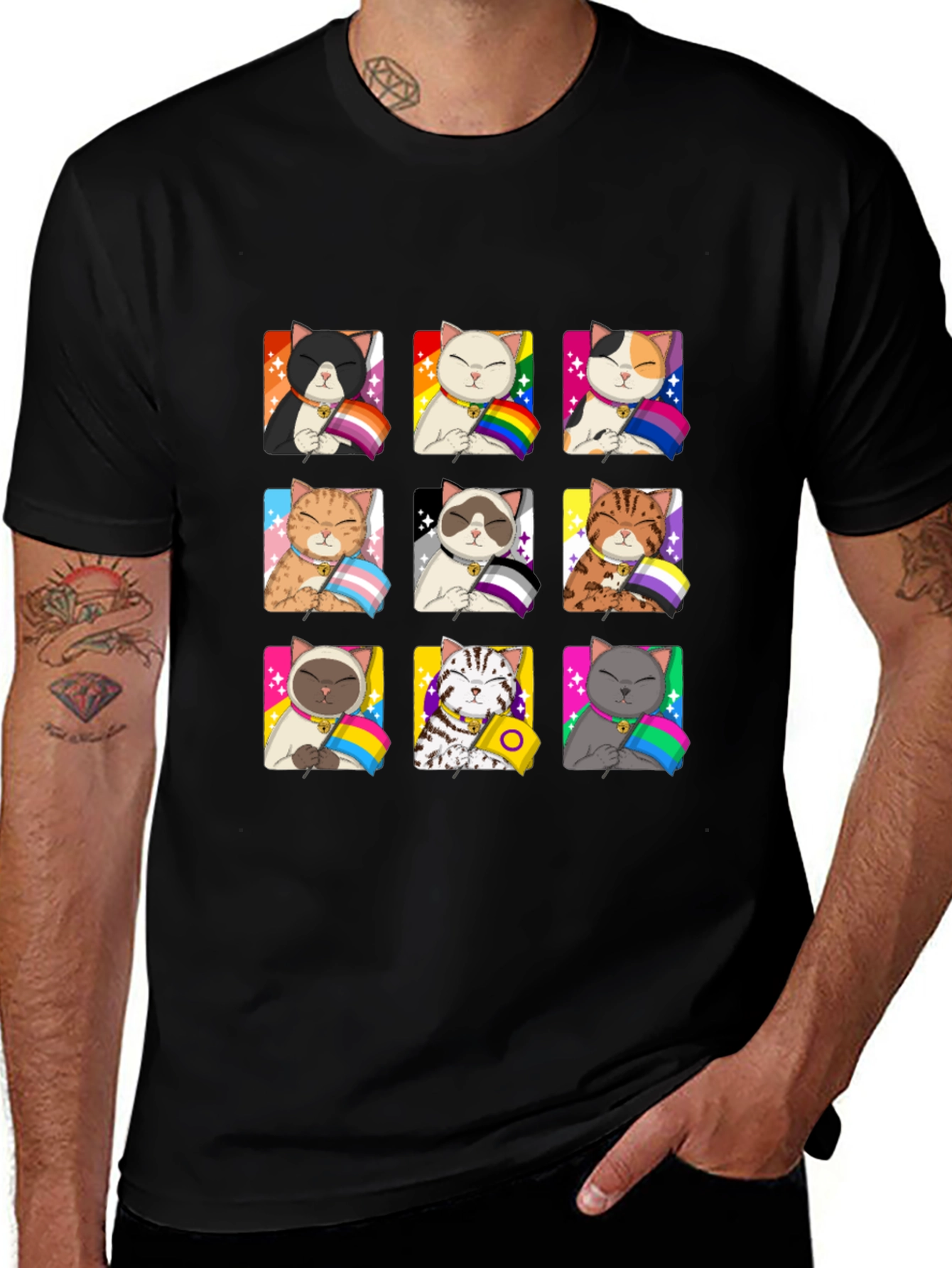 Pride Cats T-Shirt LGBTQ+ Graphic Tee