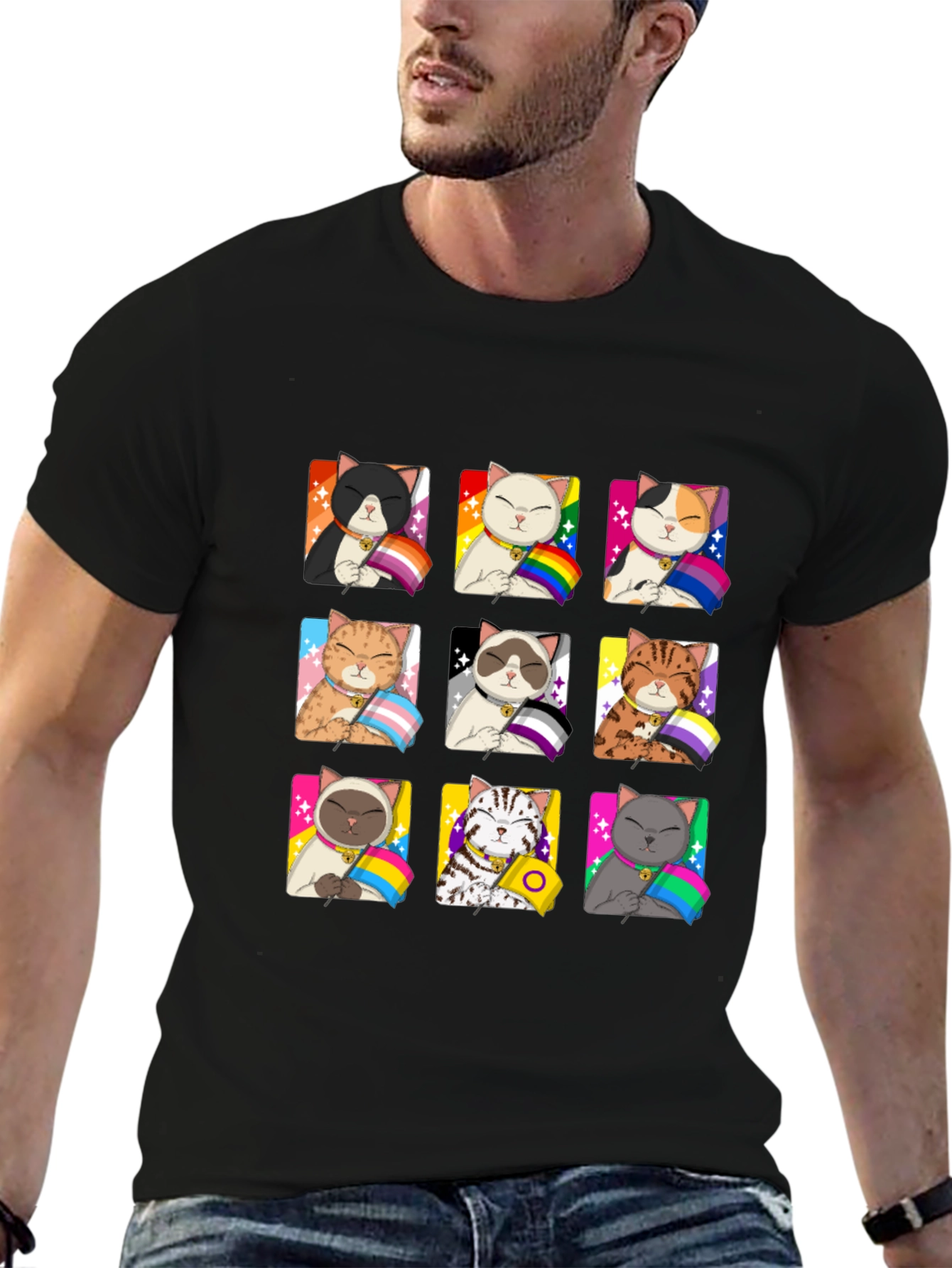Pride Cats T-Shirt LGBTQ+ Graphic Tee