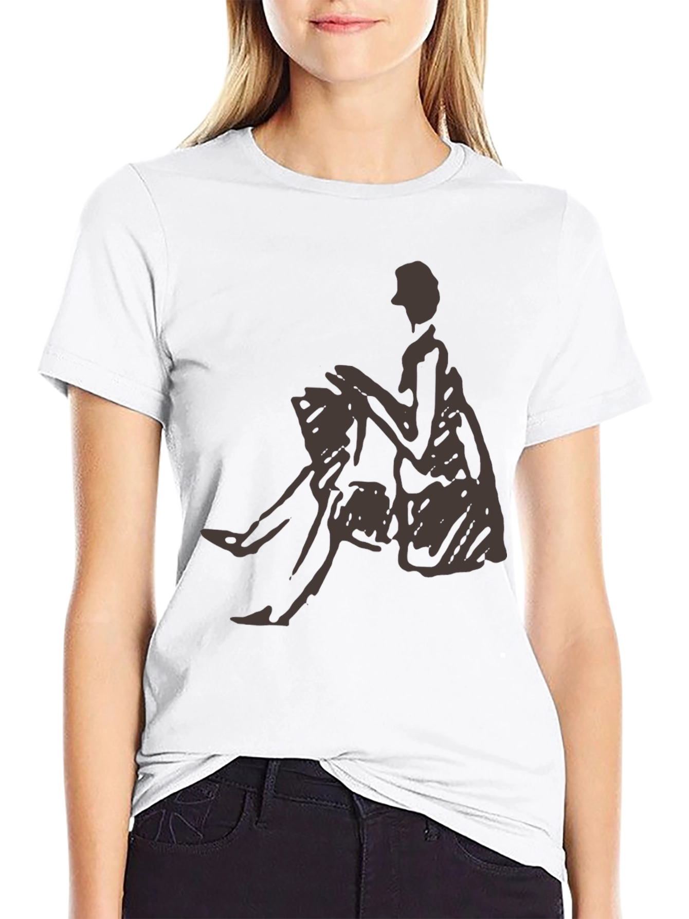 Silhouette Graphic Tee - Black