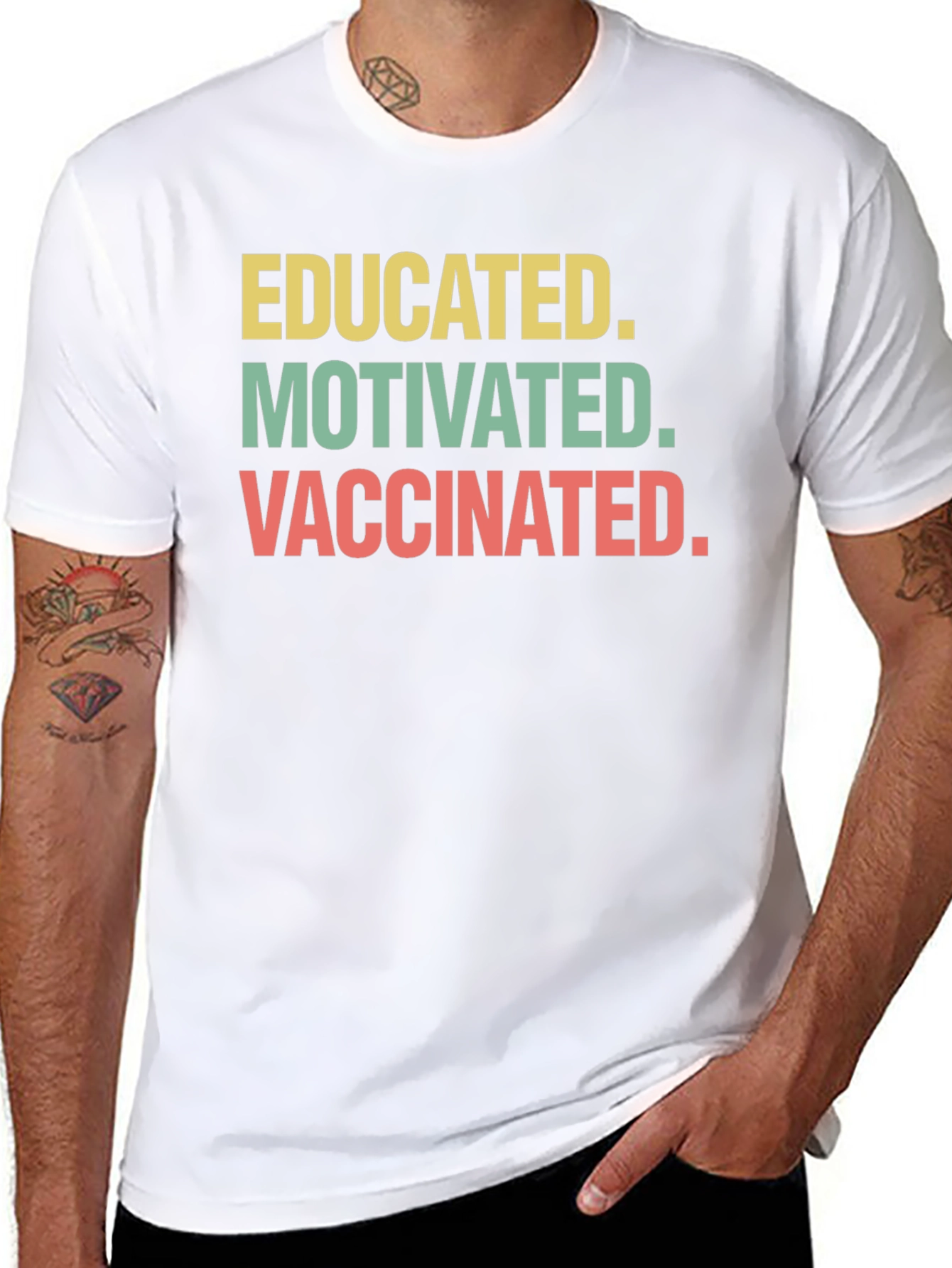 Educated Motivated Vaccinated T-Shirt