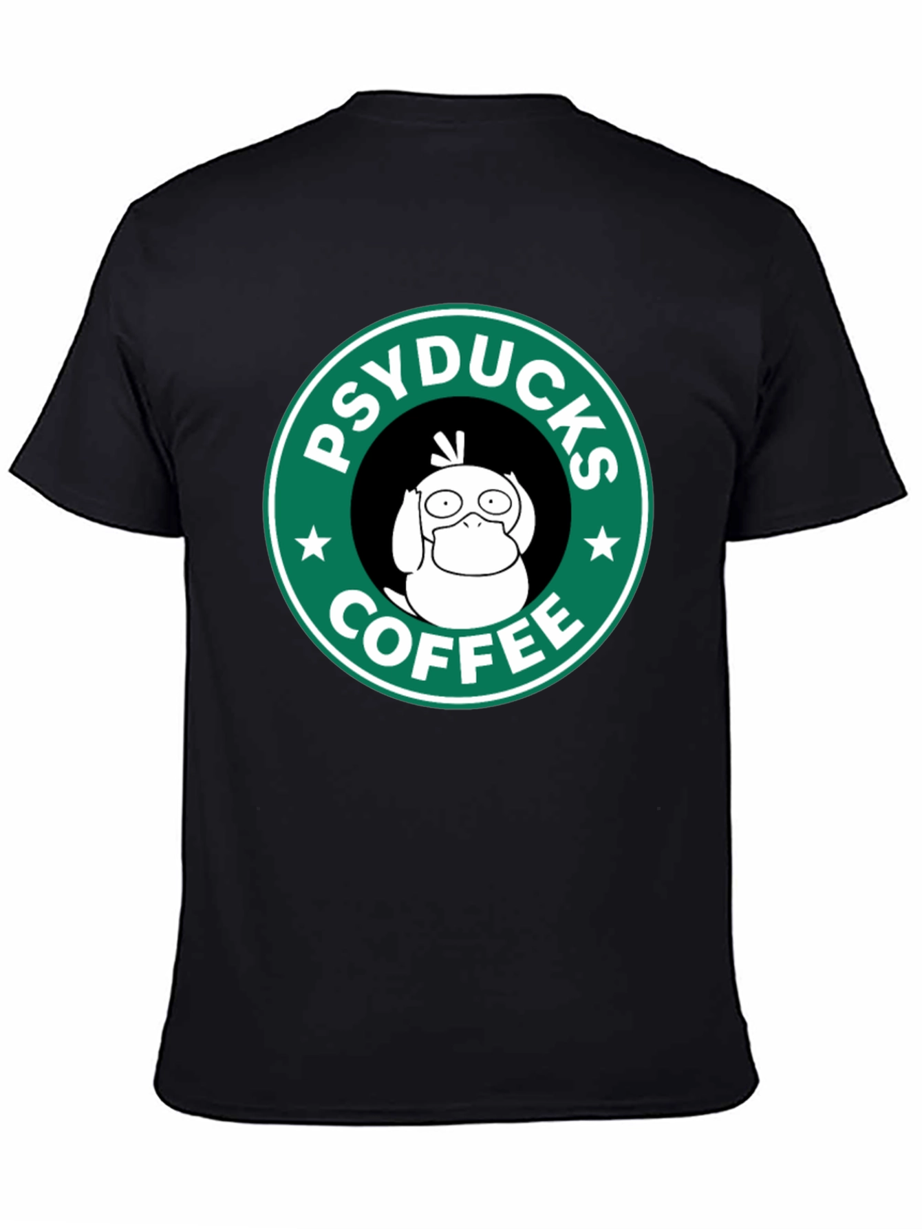 Psyducks Coffee Black T-Shirt - Funny Graphic Tee