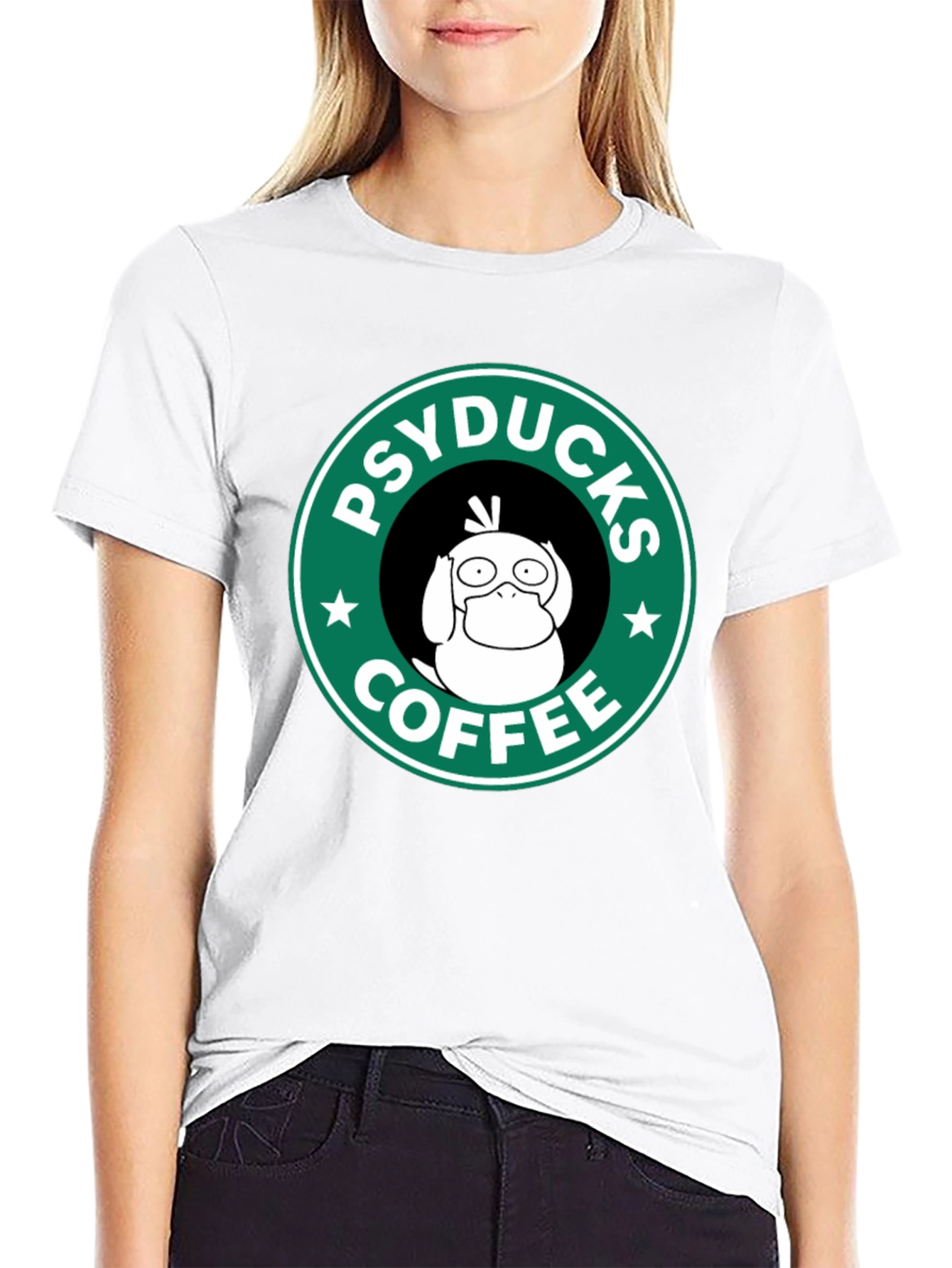 Psyducks Coffee Black T-Shirt - Funny Graphic Tee