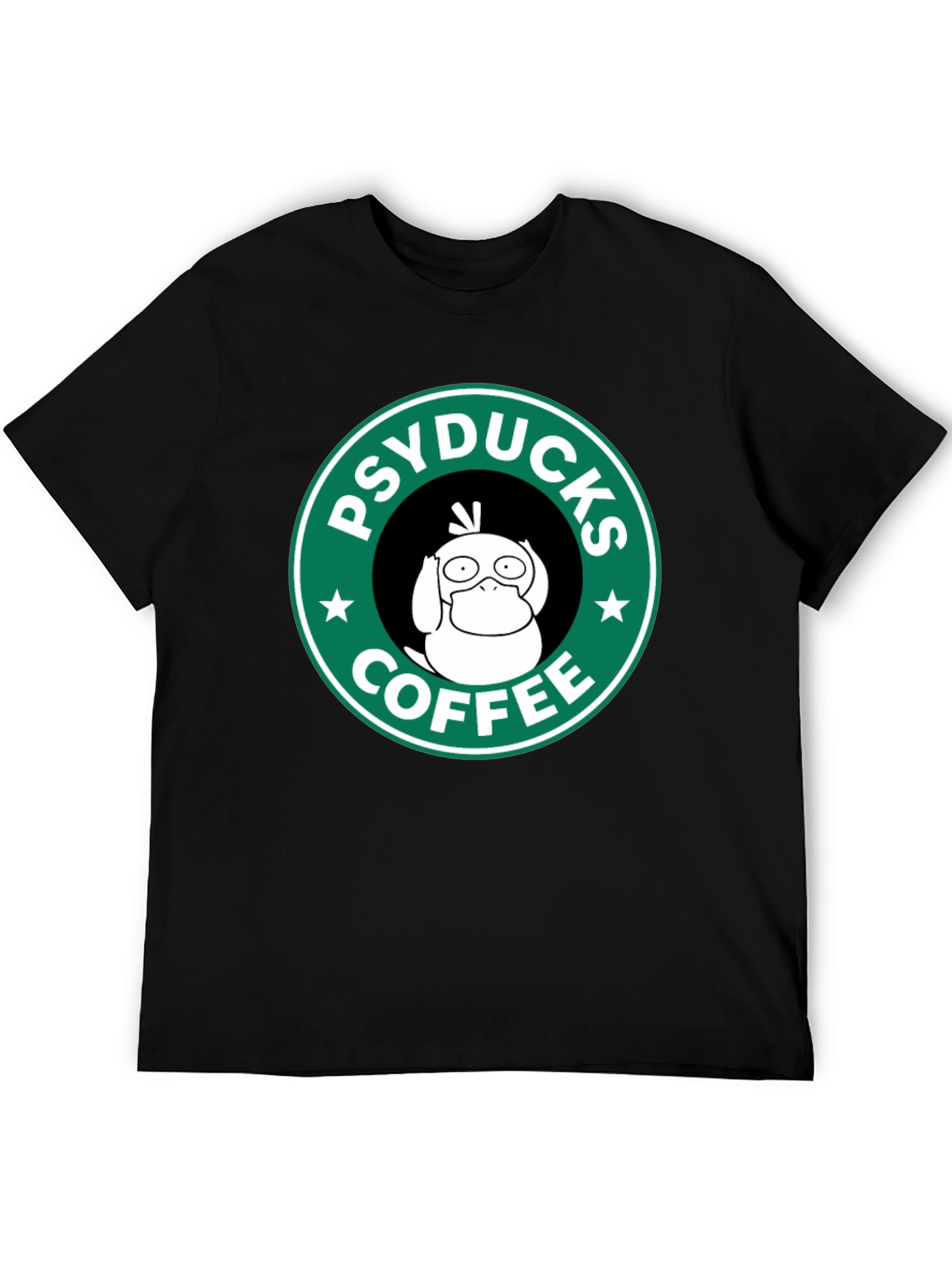 Psyducks Coffee Black T-Shirt - Funny Graphic Tee