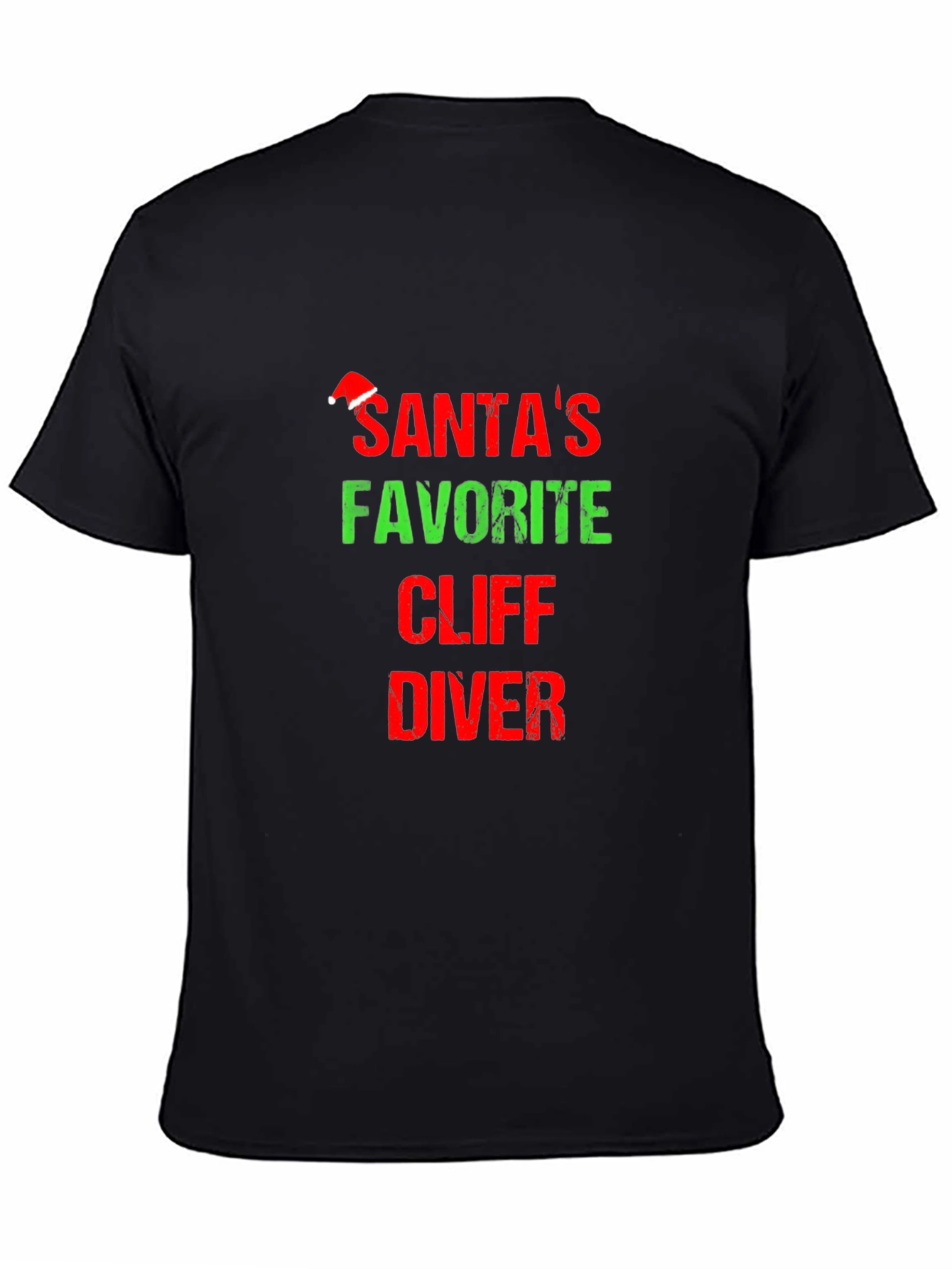 Santas Favorite Cliff Diver T-Shirt Holiday Tee