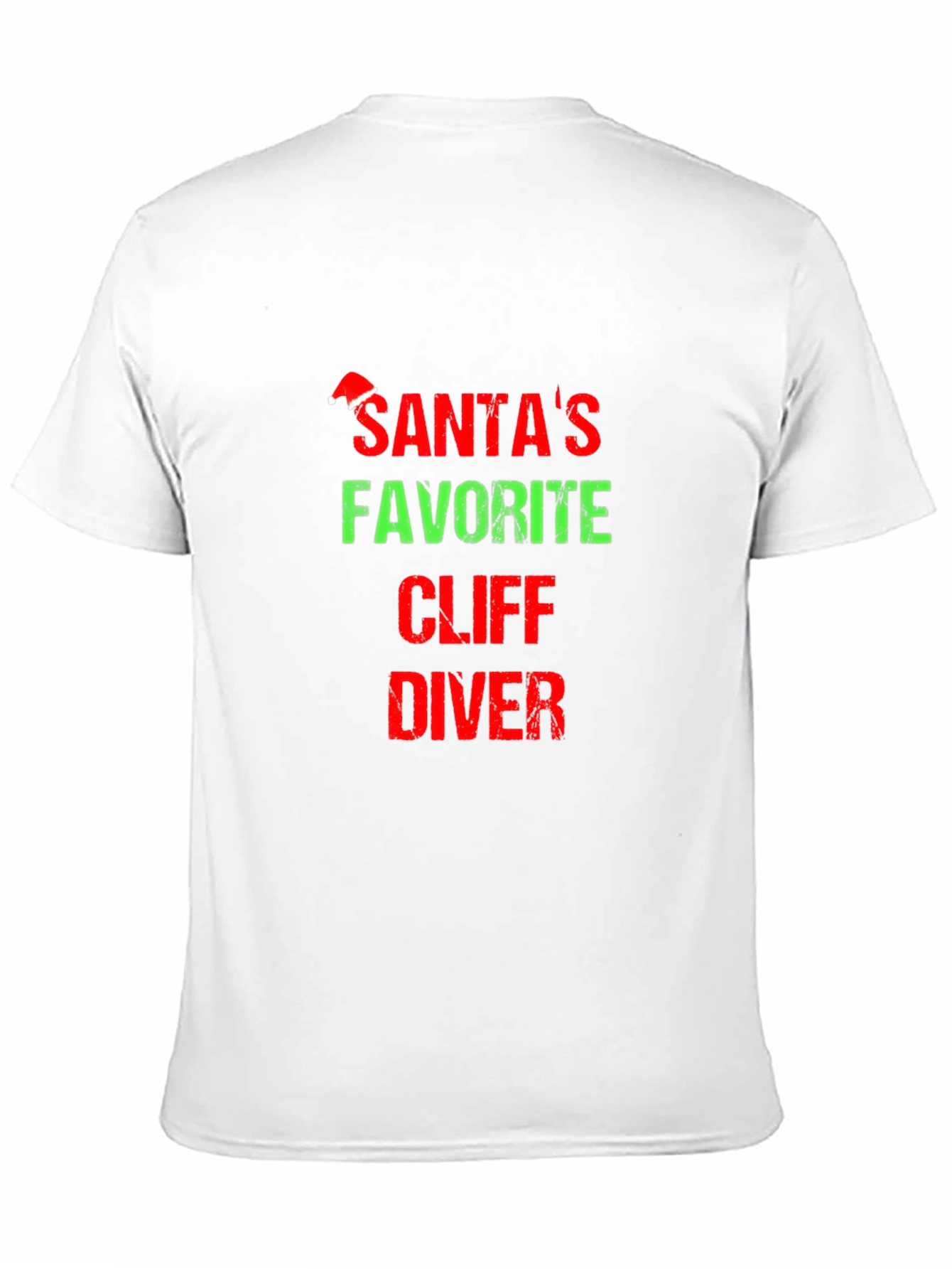 Santas Favorite Cliff Diver T-Shirt Holiday Tee