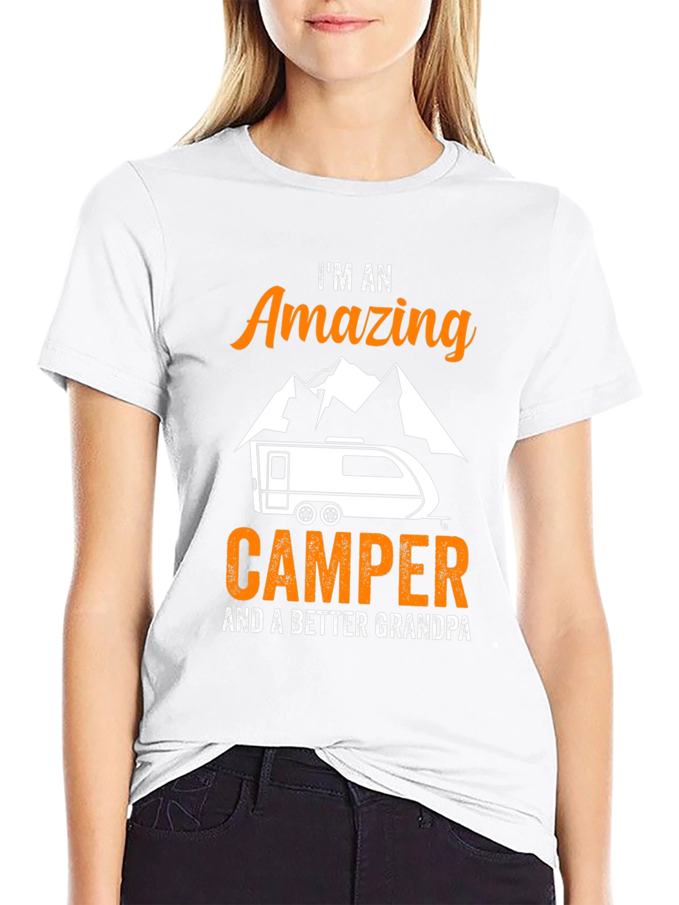 Amazing Camper Grandpa Graphic Tee