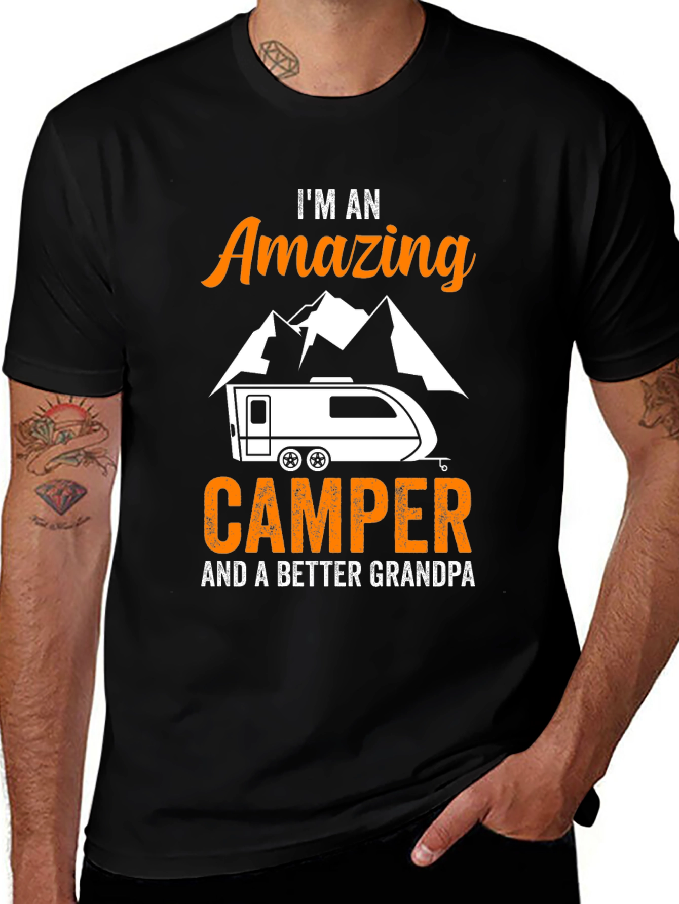 Amazing Camper Grandpa Graphic Tee