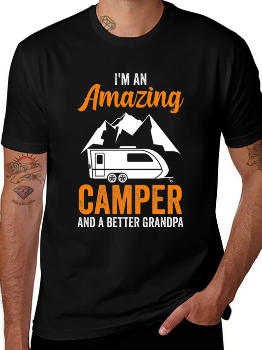 Amazing Camper Grandpa Graphic Tee