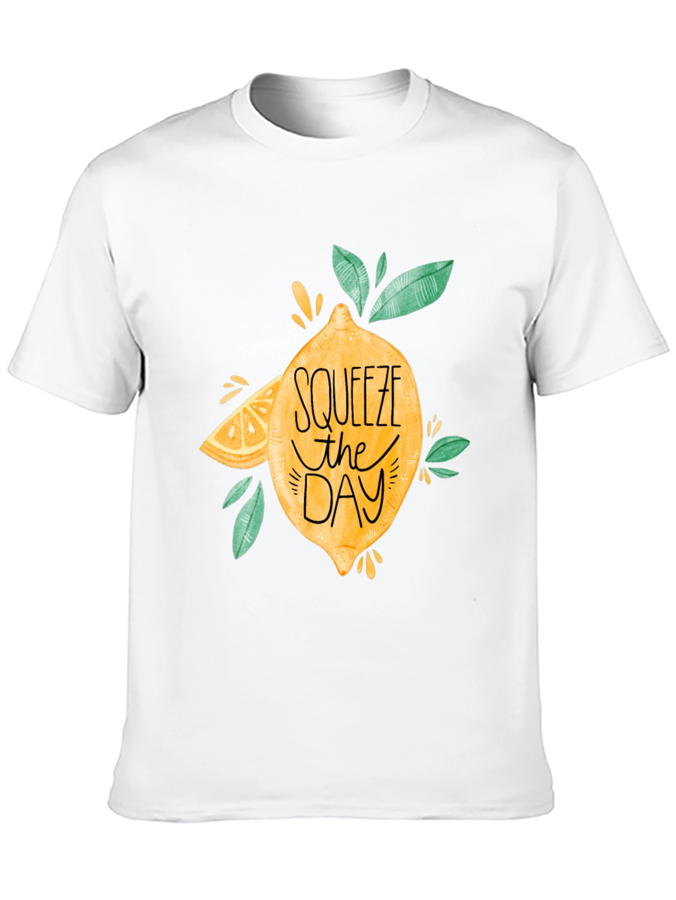 Squeeze The Day Black Graphic Tee