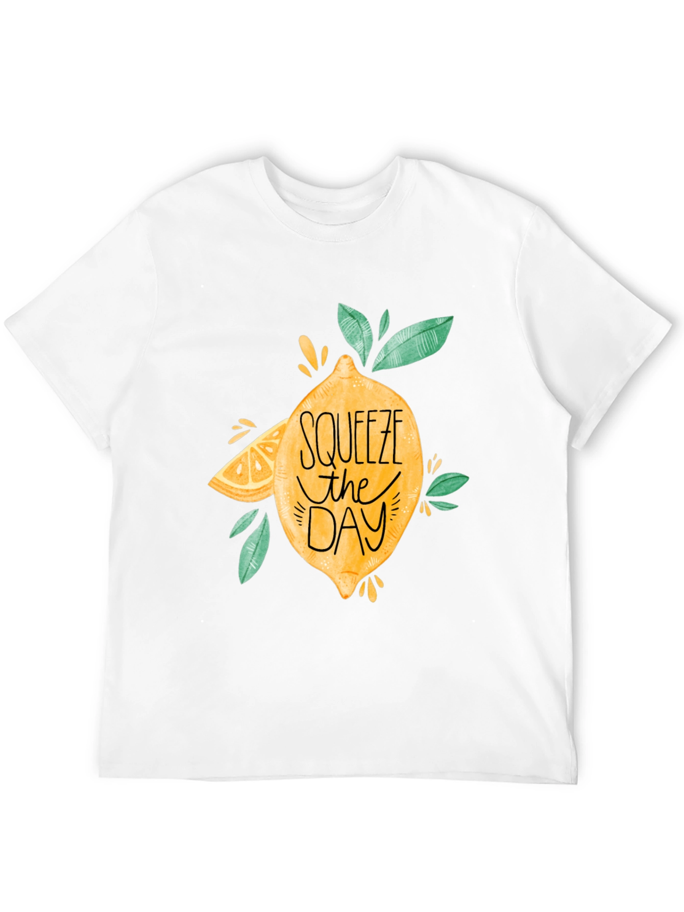 Squeeze The Day Black Graphic Tee