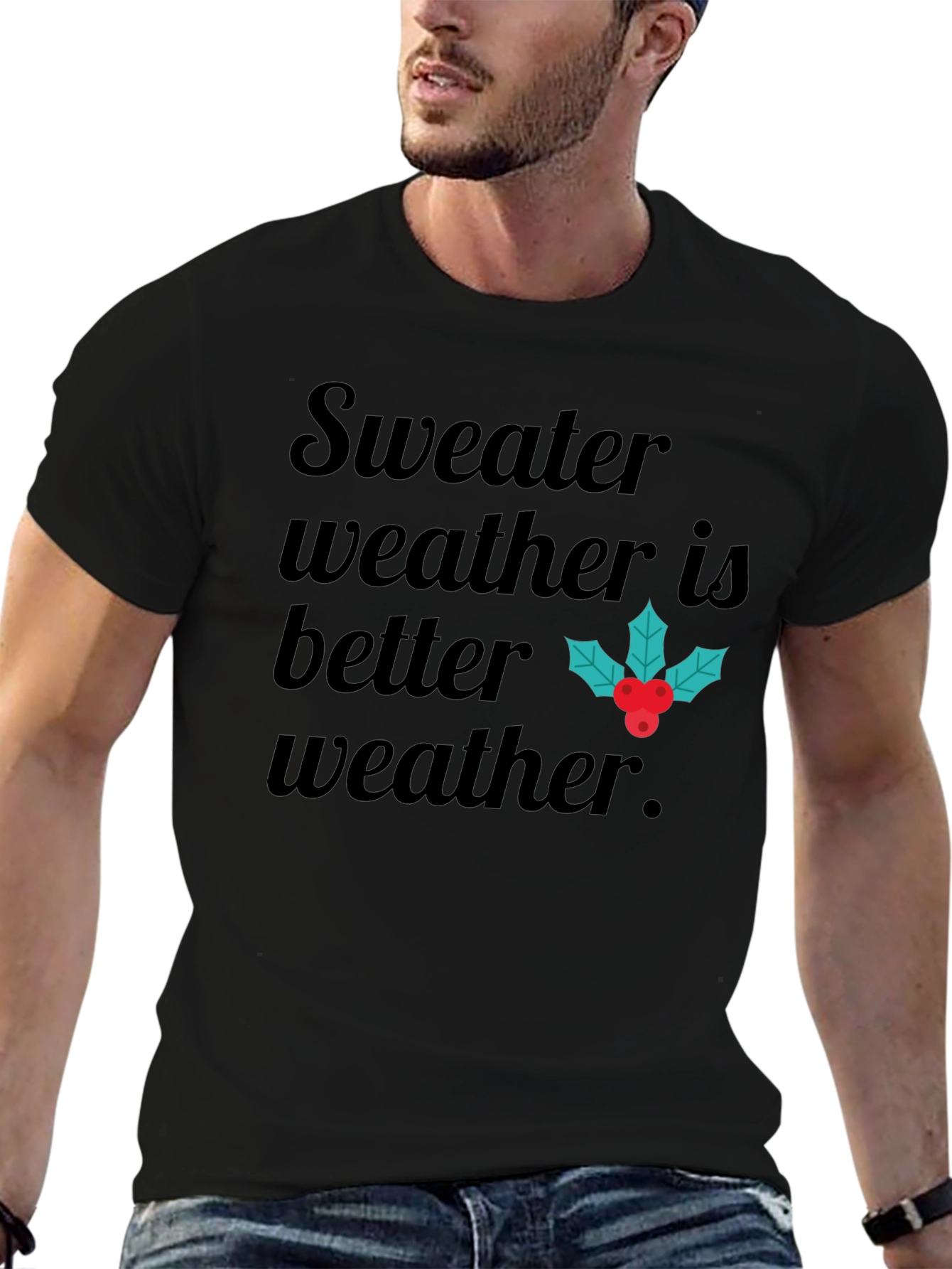 Sweater Weather Graphic Tee - Holiday Season Shirt