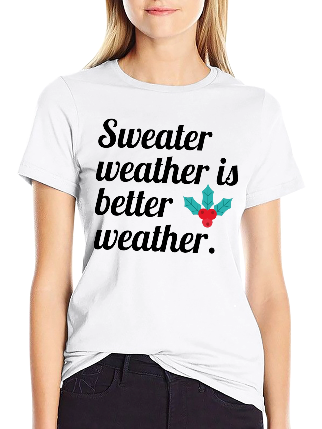 Sweater Weather Graphic Tee - Holiday Season Shirt
