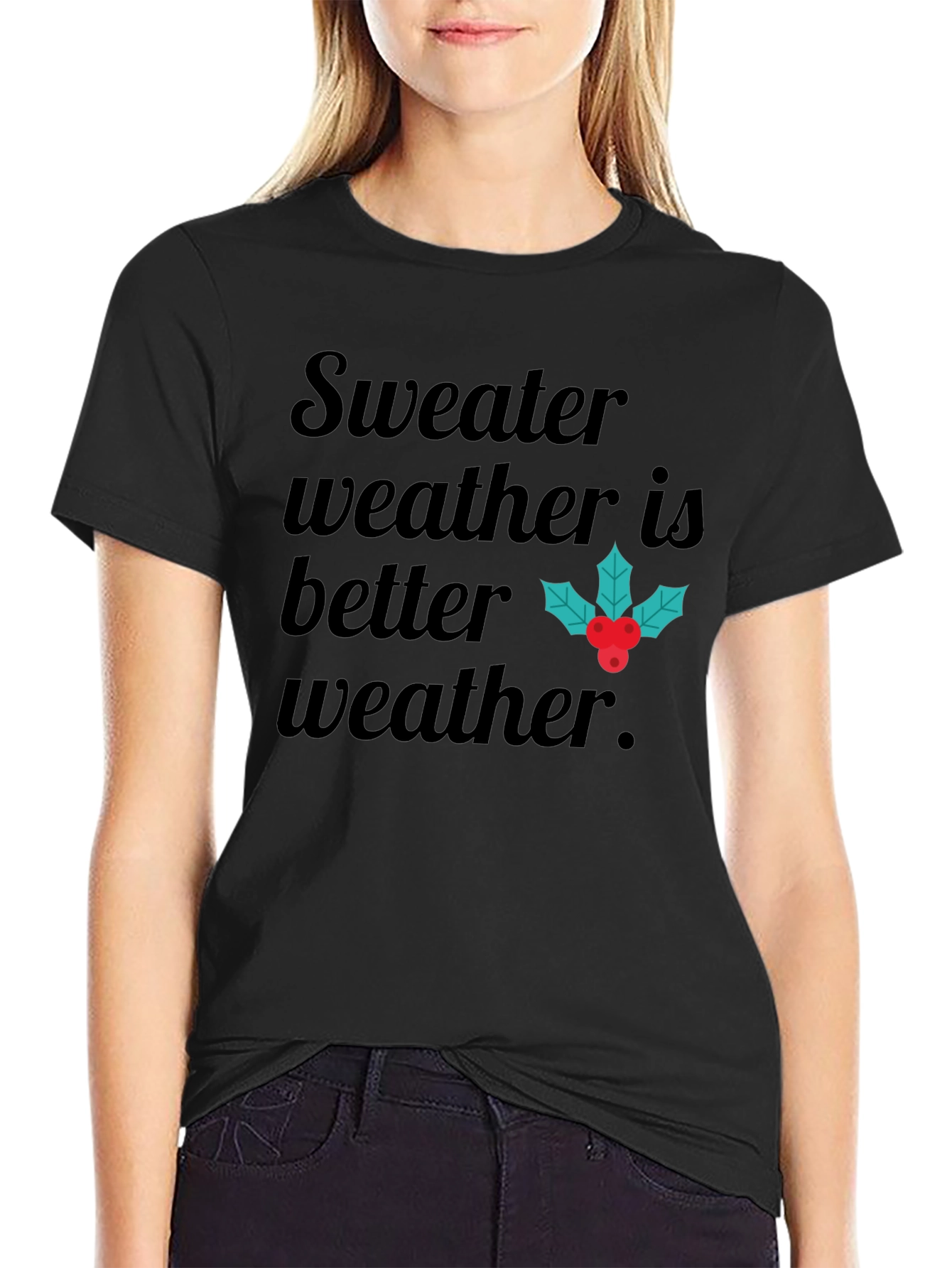 Sweater Weather Graphic Tee - Holiday Season Shirt