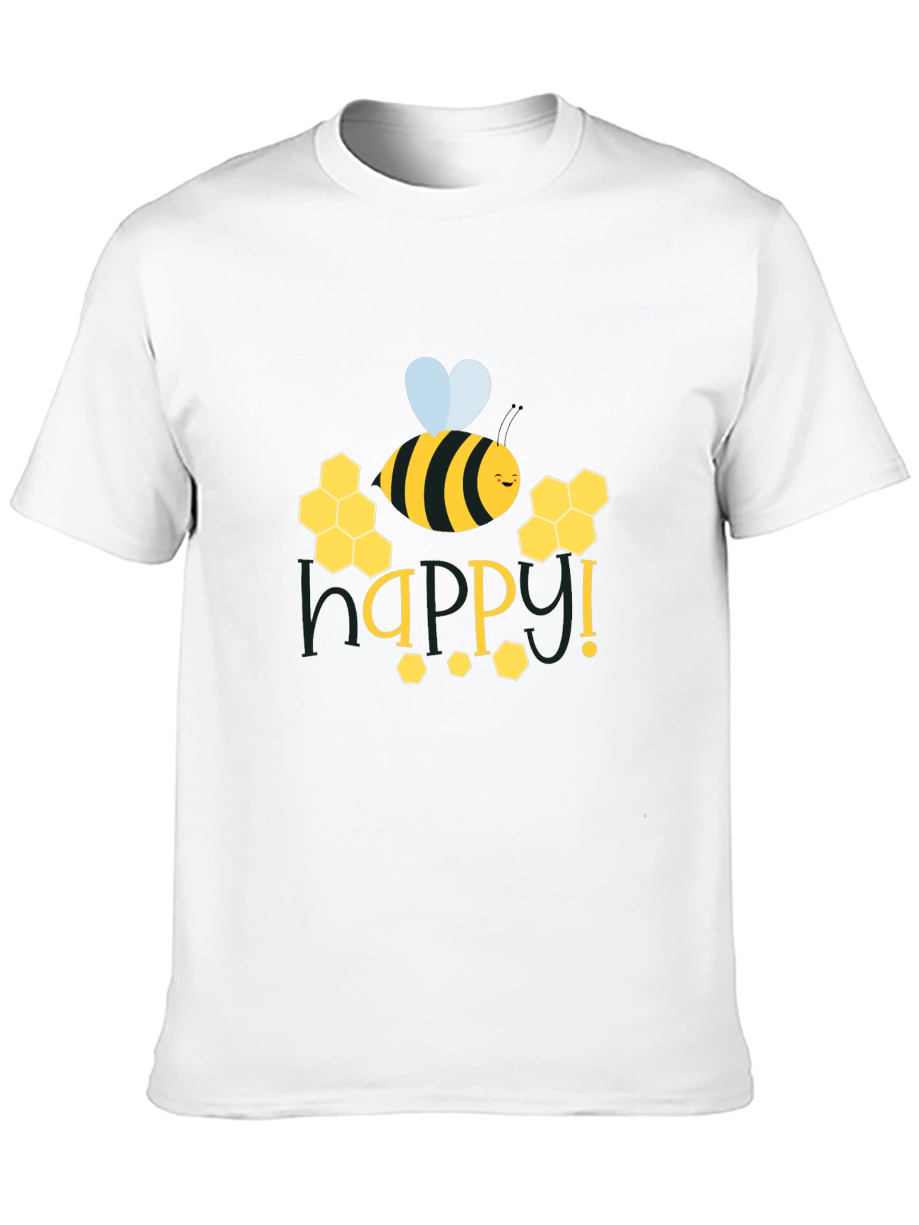 Happy Bee Graphic Tee - Black