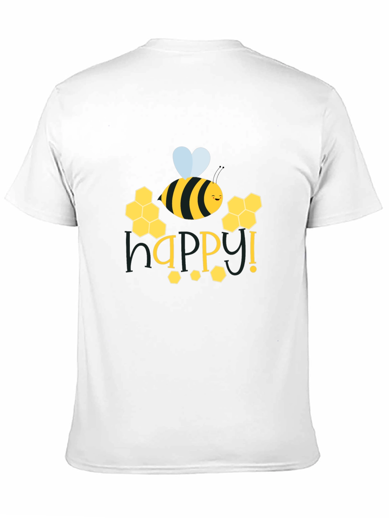 Happy Bee Graphic Tee - Black