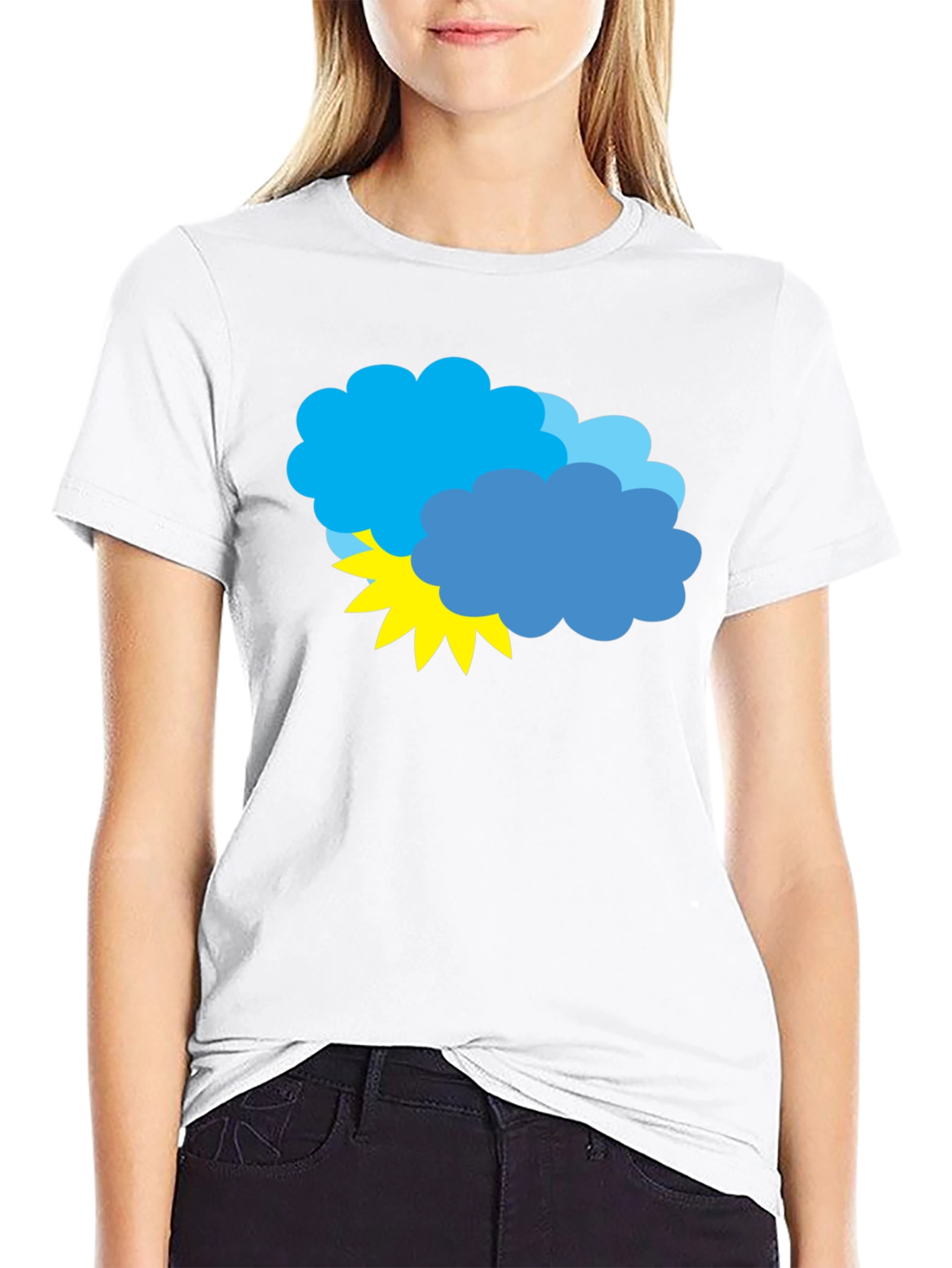 Stormy Weather Graphic Tee - Black Cotton T-Shirt