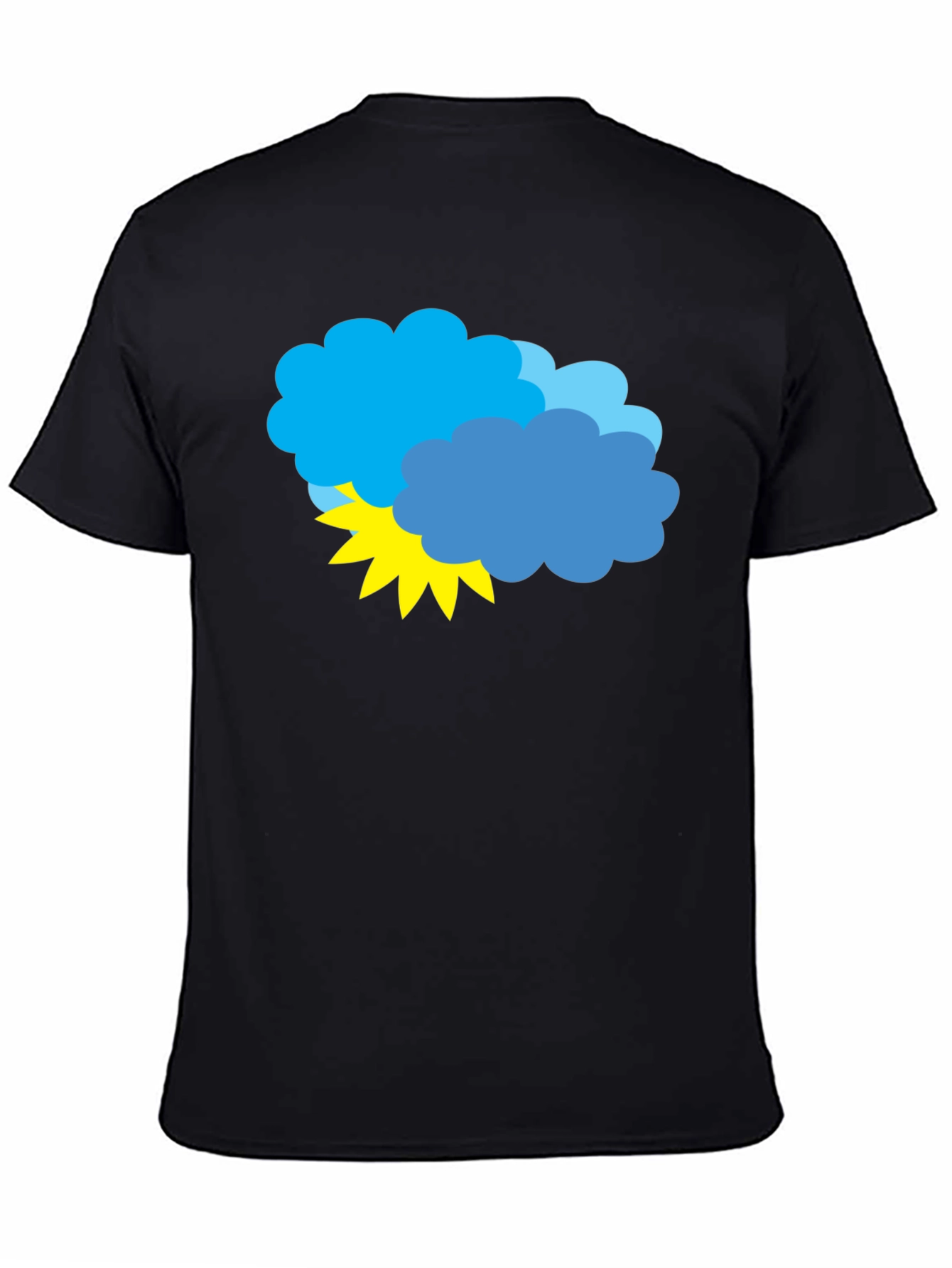 Stormy Weather Graphic Tee - Black Cotton T-Shirt
