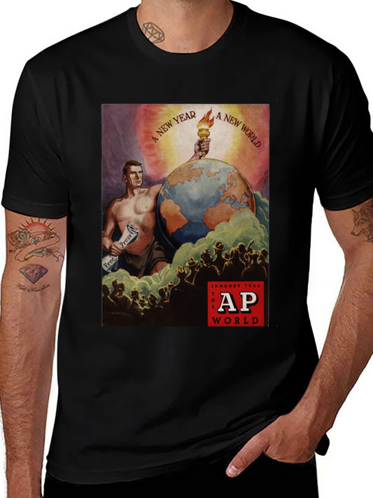 AP World News T-Shirt - Vintage Style