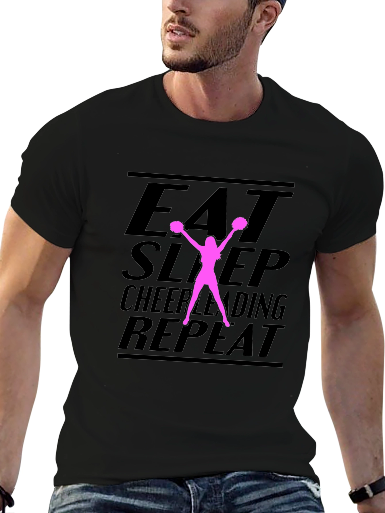 Eat Sleep Cheerleading Repeat T-Shirt