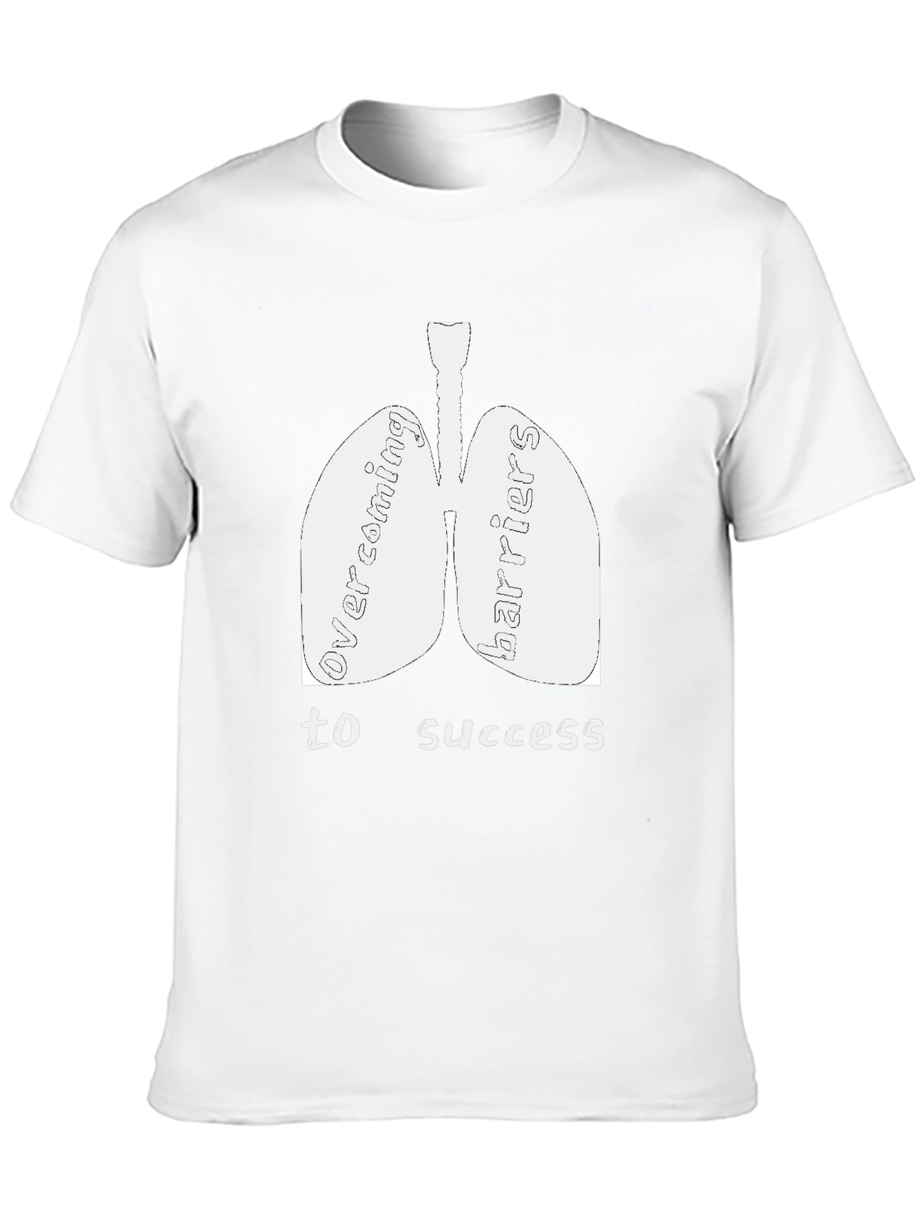 Overcoming Barriers Lung Graphic T-Shirt