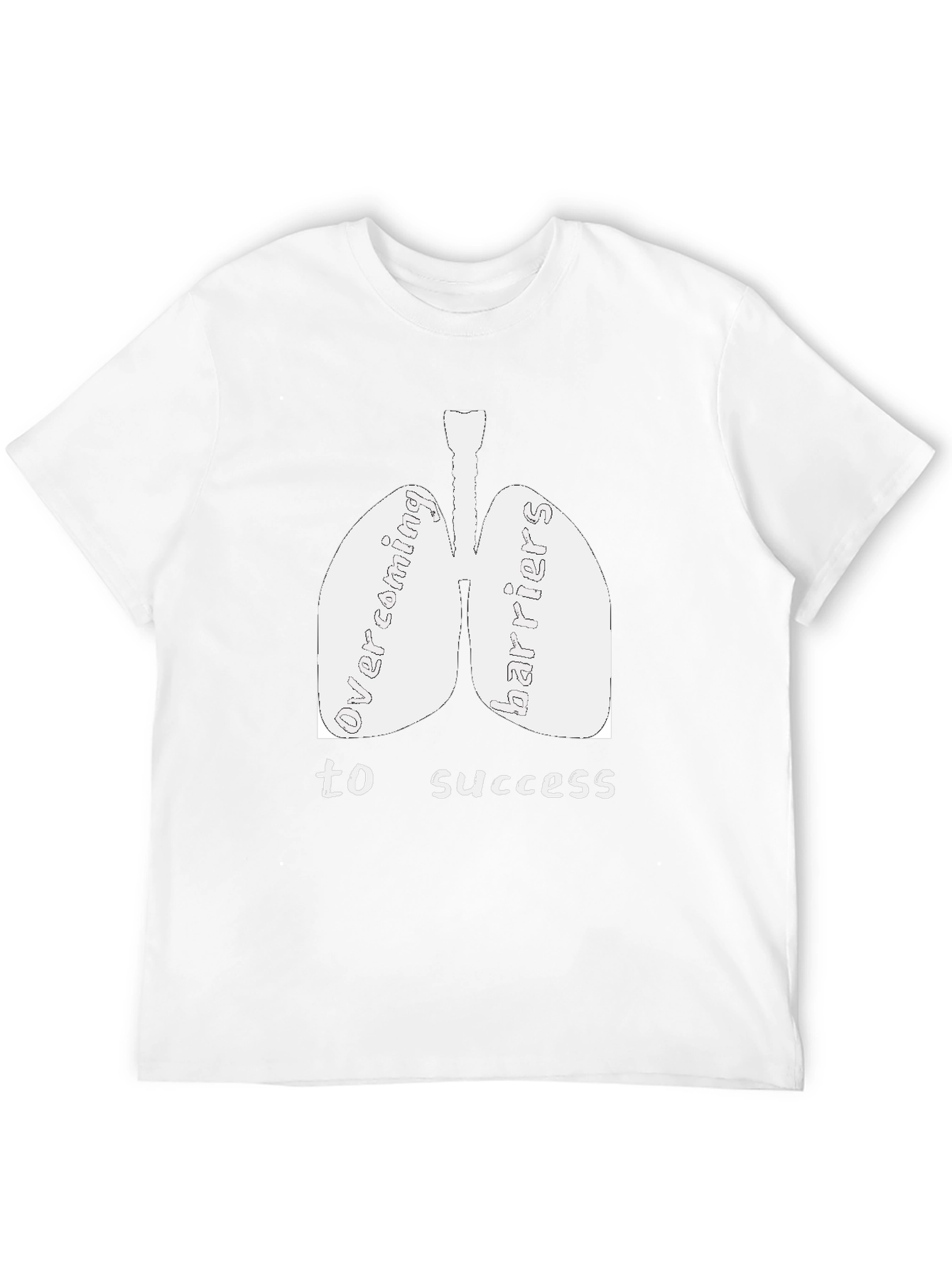 Overcoming Barriers Lung Graphic T-Shirt