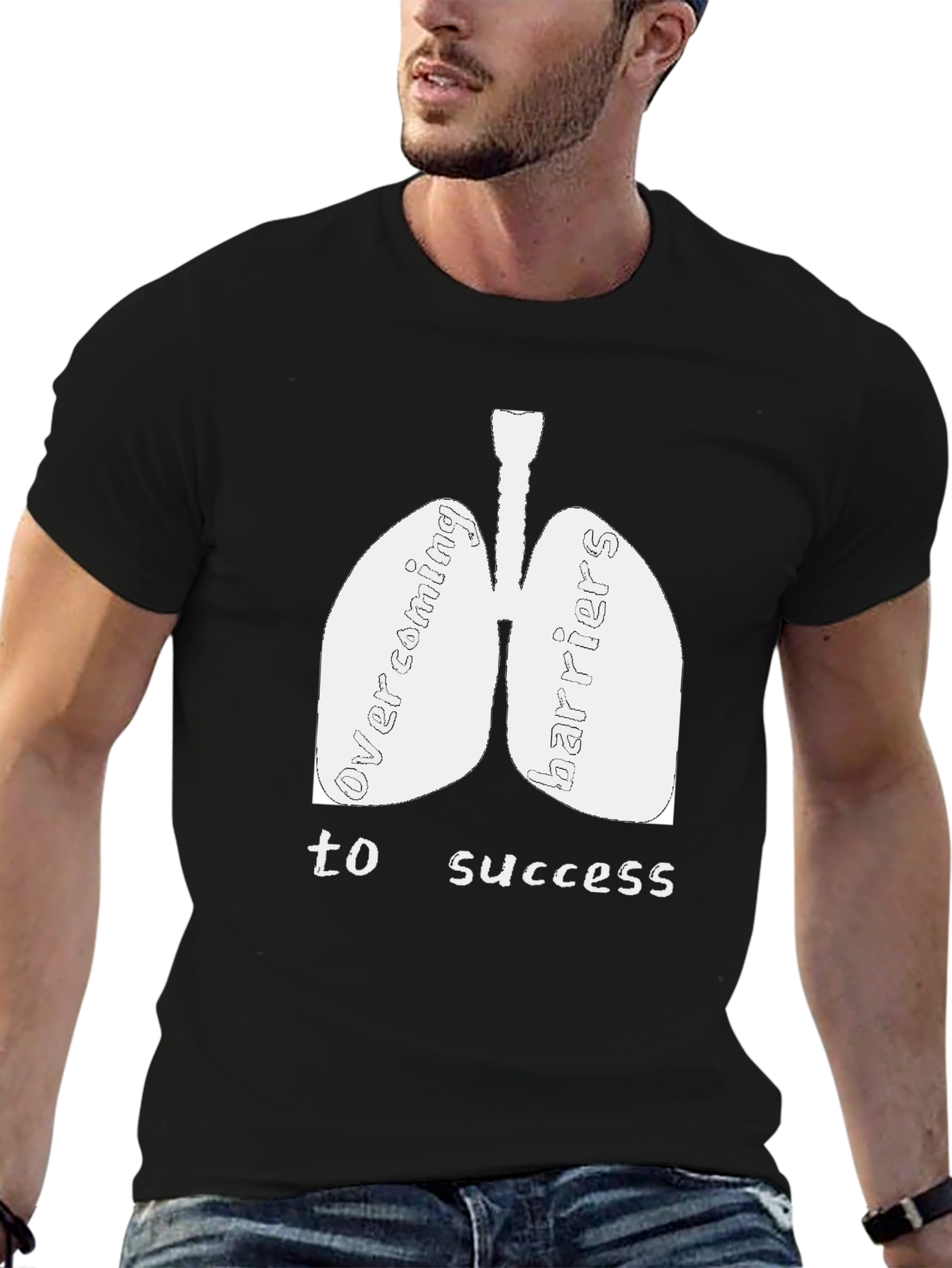 Overcoming Barriers Lung Graphic T-Shirt
