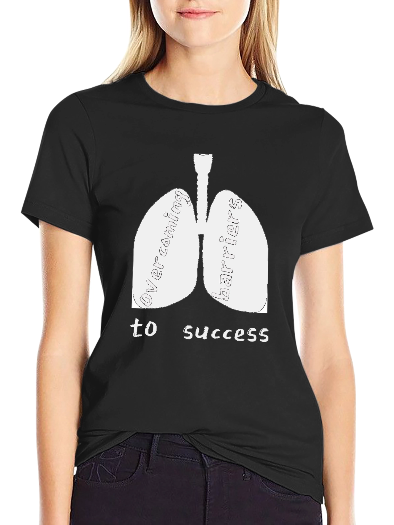 Overcoming Barriers Lung Graphic T-Shirt