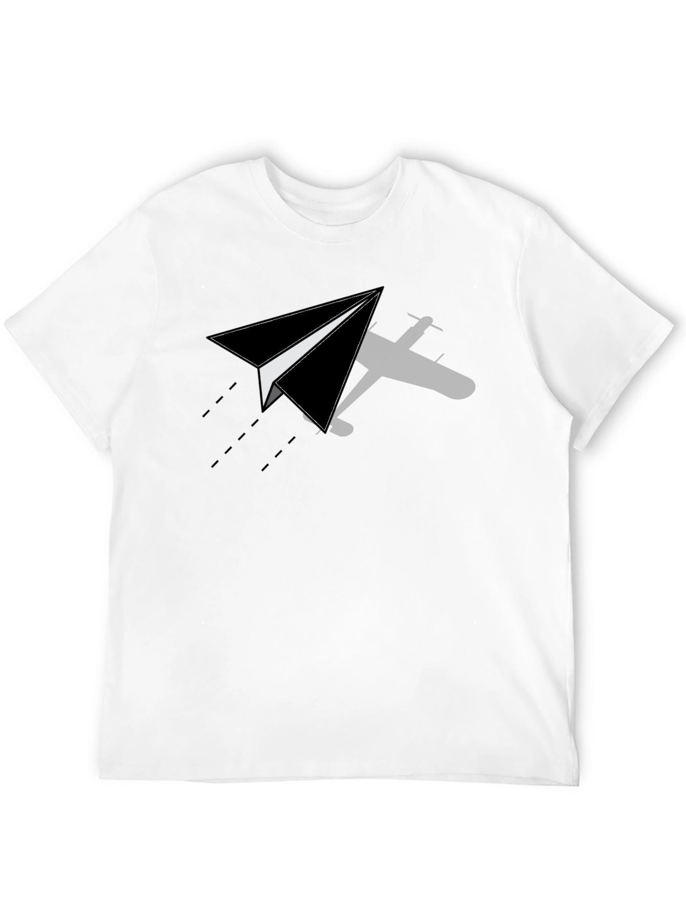 Paper Airplane Graphic Tee - Stylish Casual Comfort