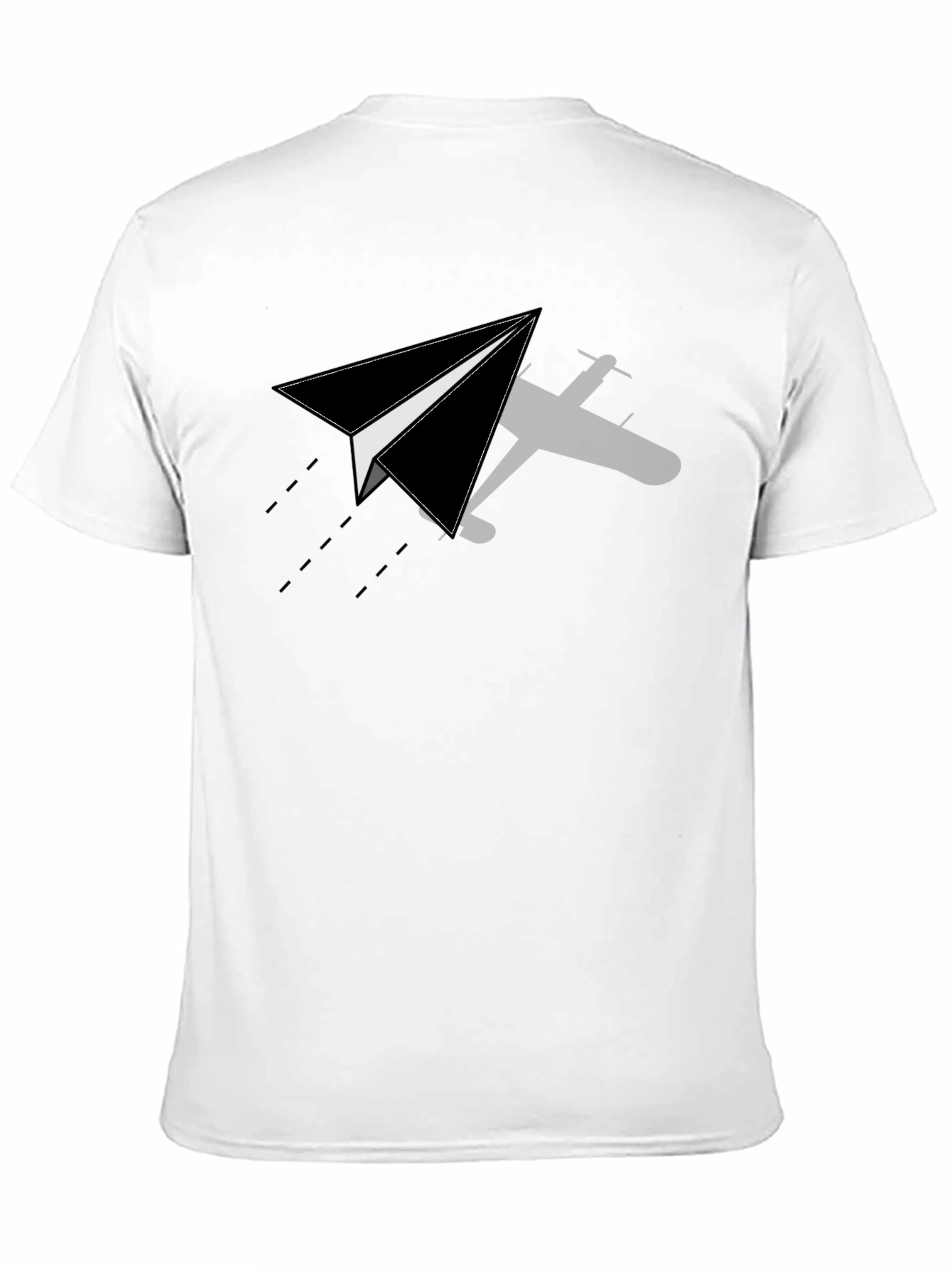 Paper Airplane Graphic Tee - Stylish Casual Comfort