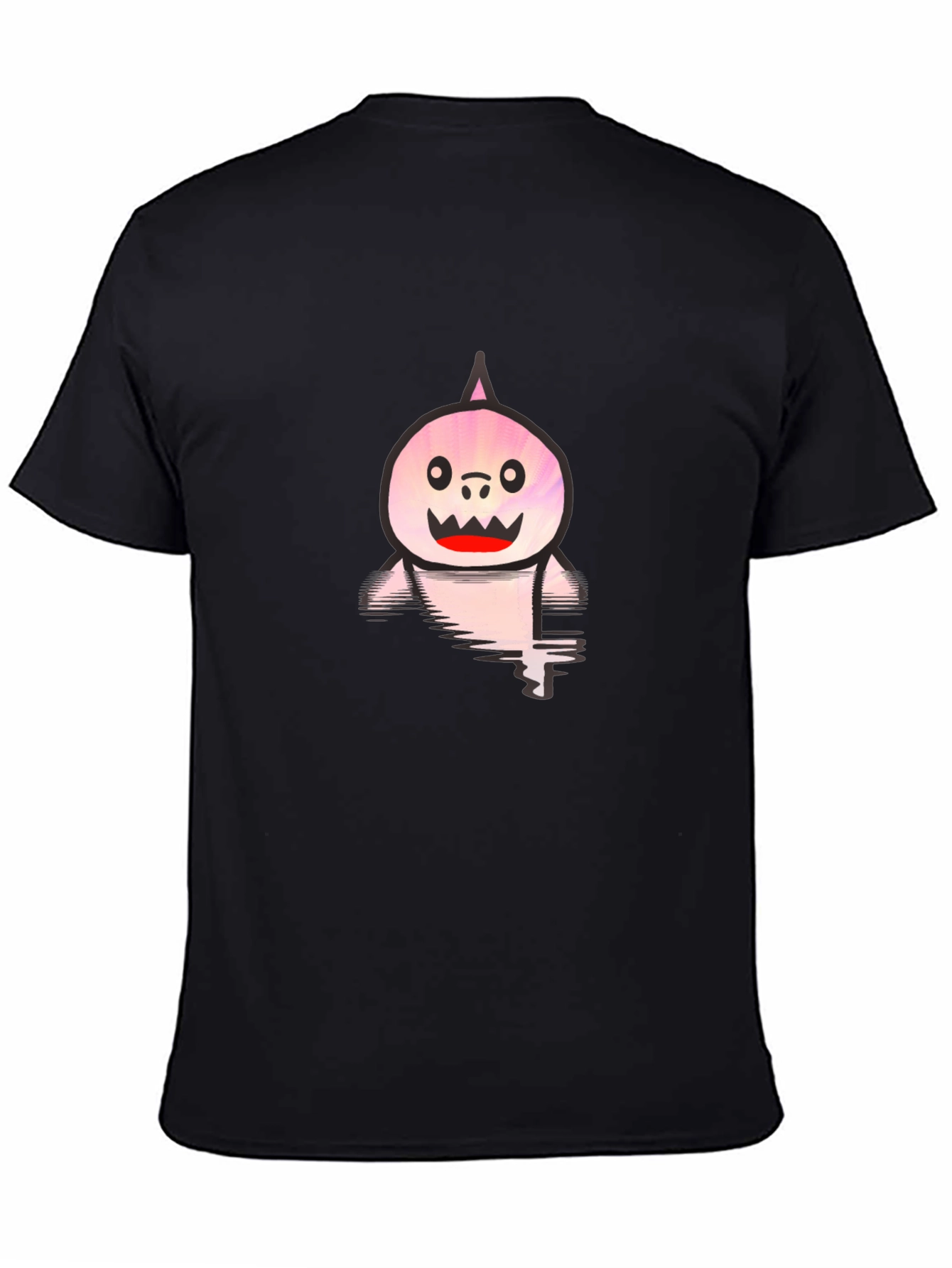 Shark Cartoon Graphic Tee - Casual Comfort
