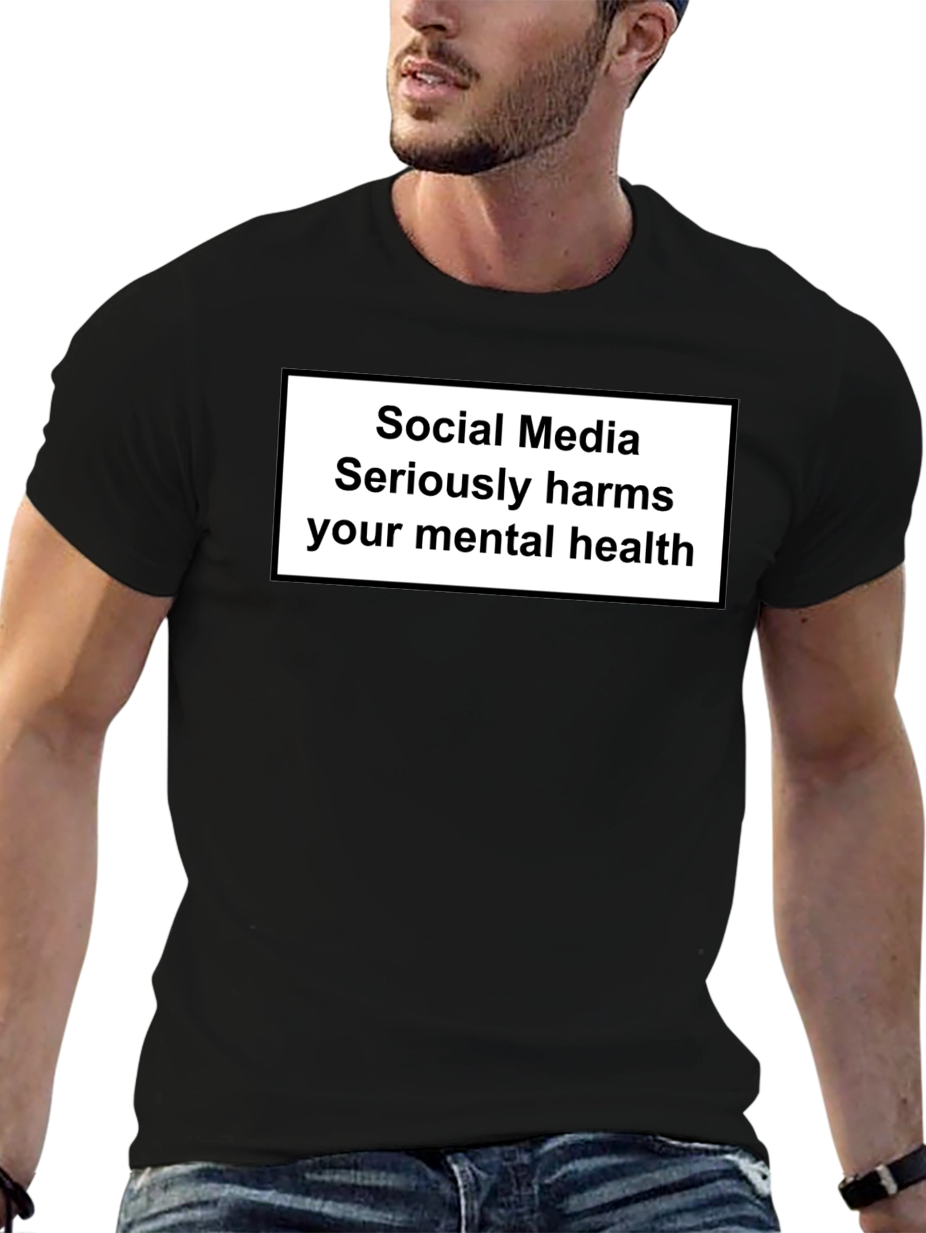 Social Media Harms Mental Health T-Shirt