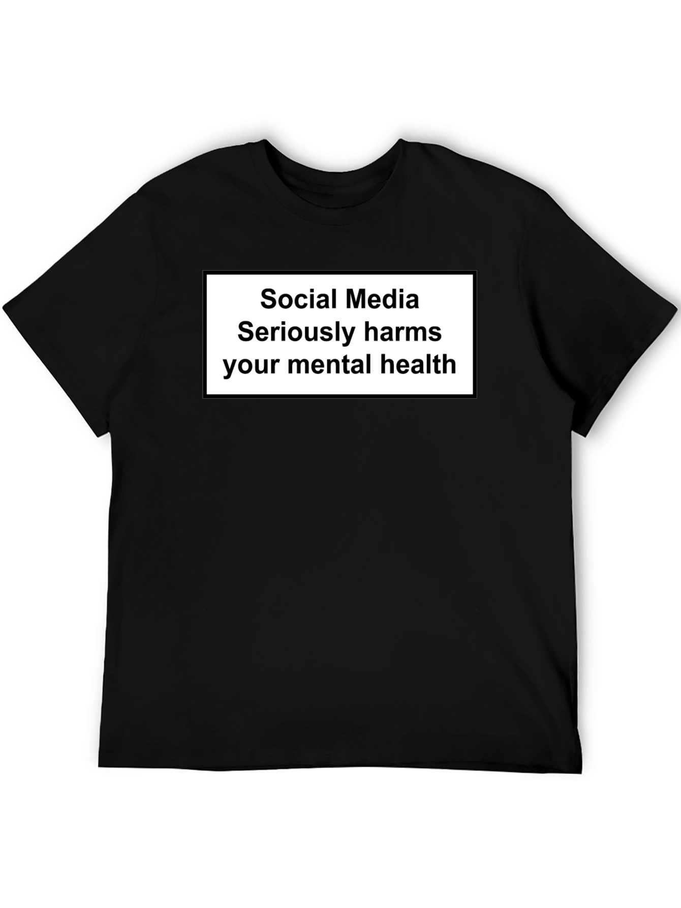 Social Media Harms Mental Health T-Shirt